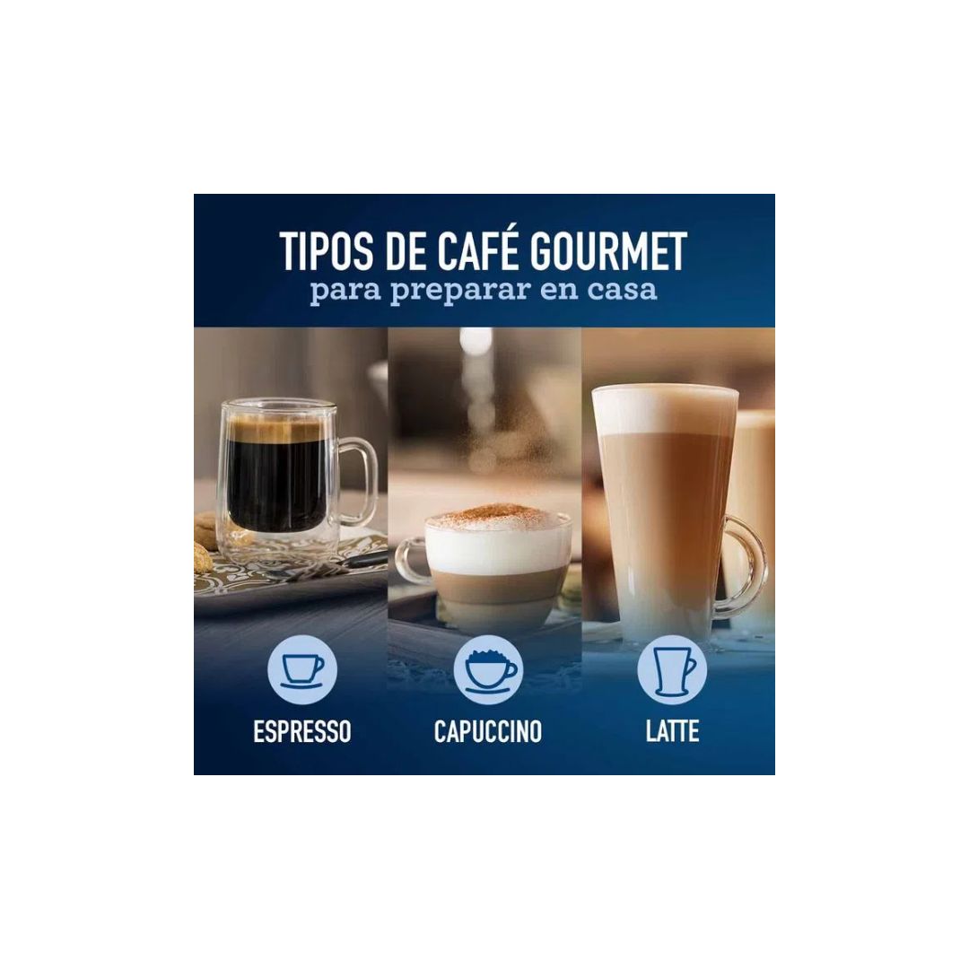 Cafetera Oster PimaLatte BVSTEM6603R Capuccino Cápsulas 1170W