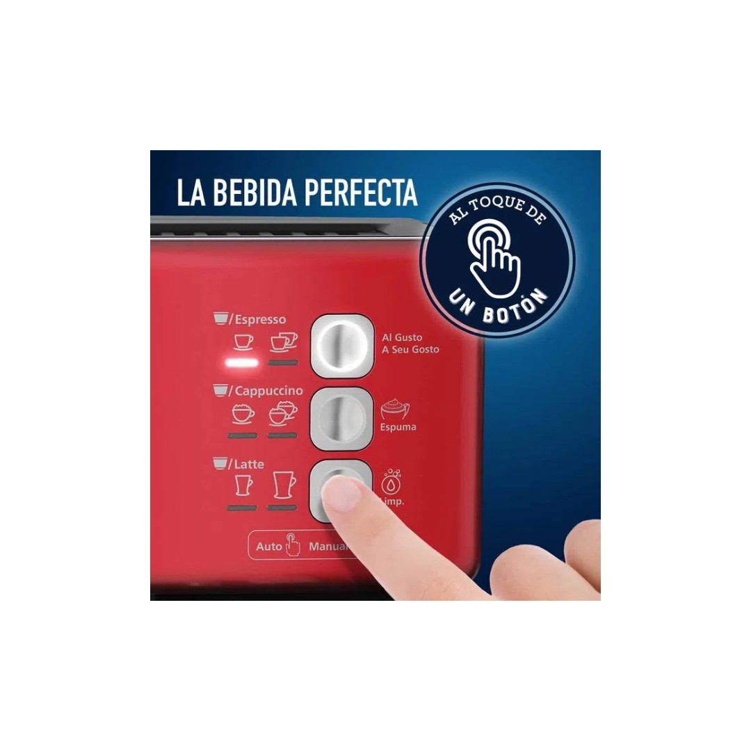 Cafetera Oster PimaLatte BVSTEM6603R Capuccino Cápsulas 1170W