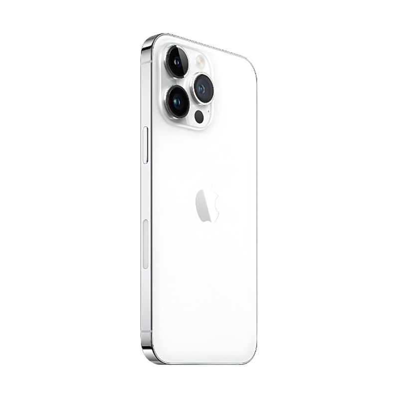 iPhone 14 Pro Max 128GB Plata E-SIM Reacondicionado Grado A + Bastón Bluetooth
