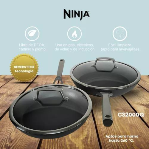 Ninja Foodi Neverstick Premium Set De 2 Sartenes C32000q