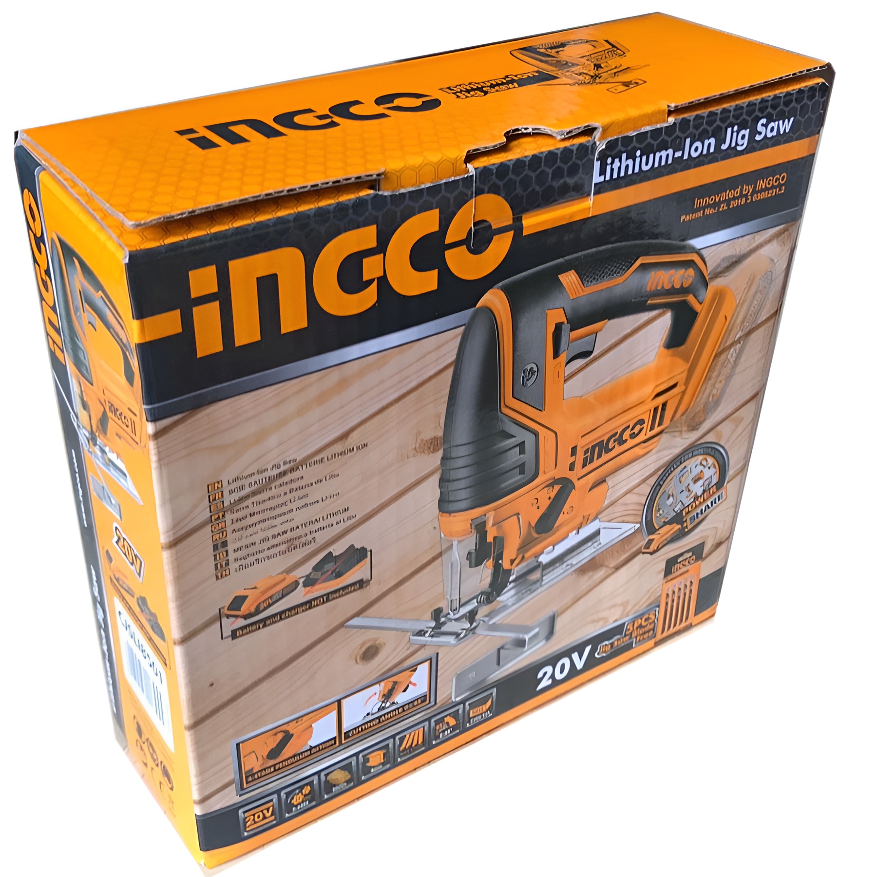 Sierra Caladora Pendular 20V 2400Rpm Corte M Ingco Cjsli8501