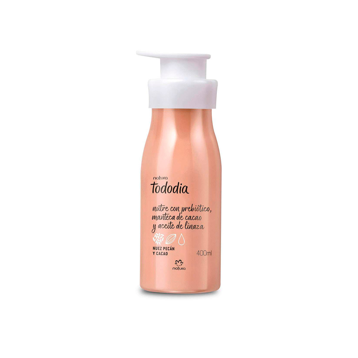 Crema para el Cuerpo Nuez Pecán y Cacao Tododia Natura 400ml