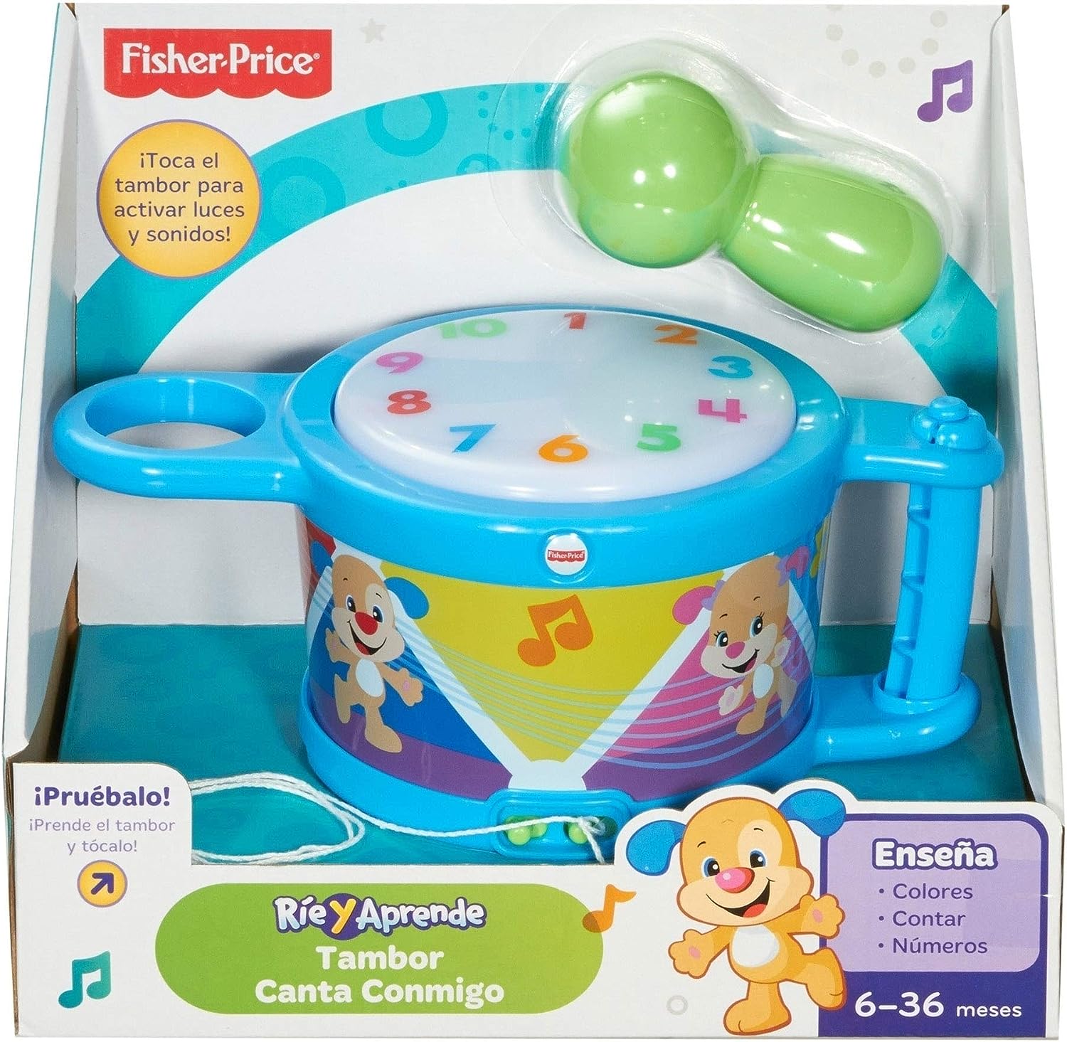 Fisher Price Rie y Aprende Tambor Canta Conmigo
