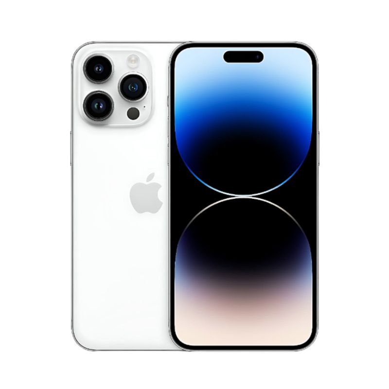 iPhone 14 Pro Max 128GB Plata E-SIM Reacondicionado Grado A + Base Cargador