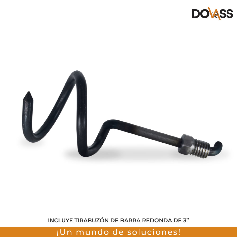 Destapacaños Manual De Varillas Aceradas Para Tubería Simple y efectiva para desbloquear obstrucciones Para Destapar Cañería De Lavabos, Fregaderos, Vertederos, Duchas Y Bañeras, 1/4", 6.35 mm