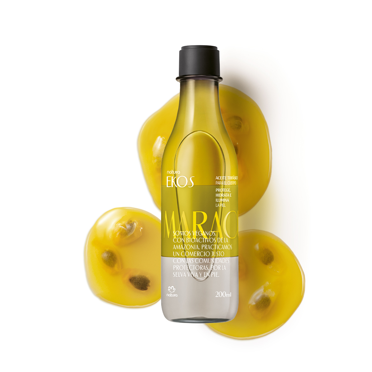 Aceite Trifásico para el Cuerpo Maracuya Ekos Natura 200ml