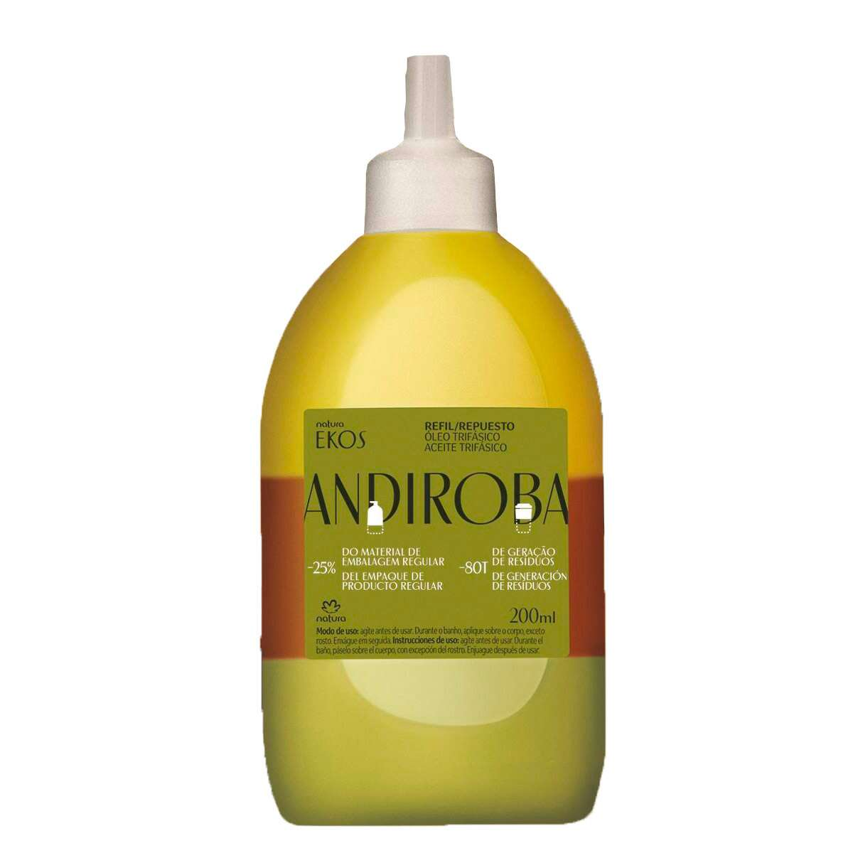 Repuesto Aceite Trifásico para el Cuerpo Andiroba Ekos Natura 200ml