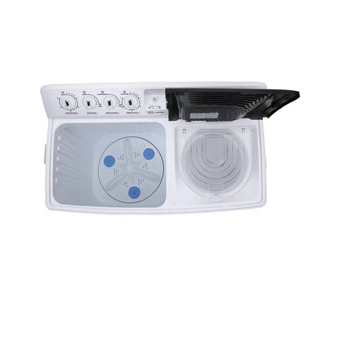 Lavadora Doble Tina 22kg Blanca Triple Función MTG01W22W-04