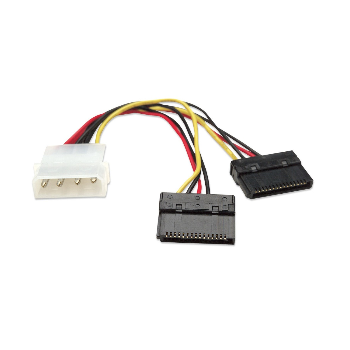 Cable alimentacion manhattan 349369 cable corriente int. Hdd sata doble computadora pc