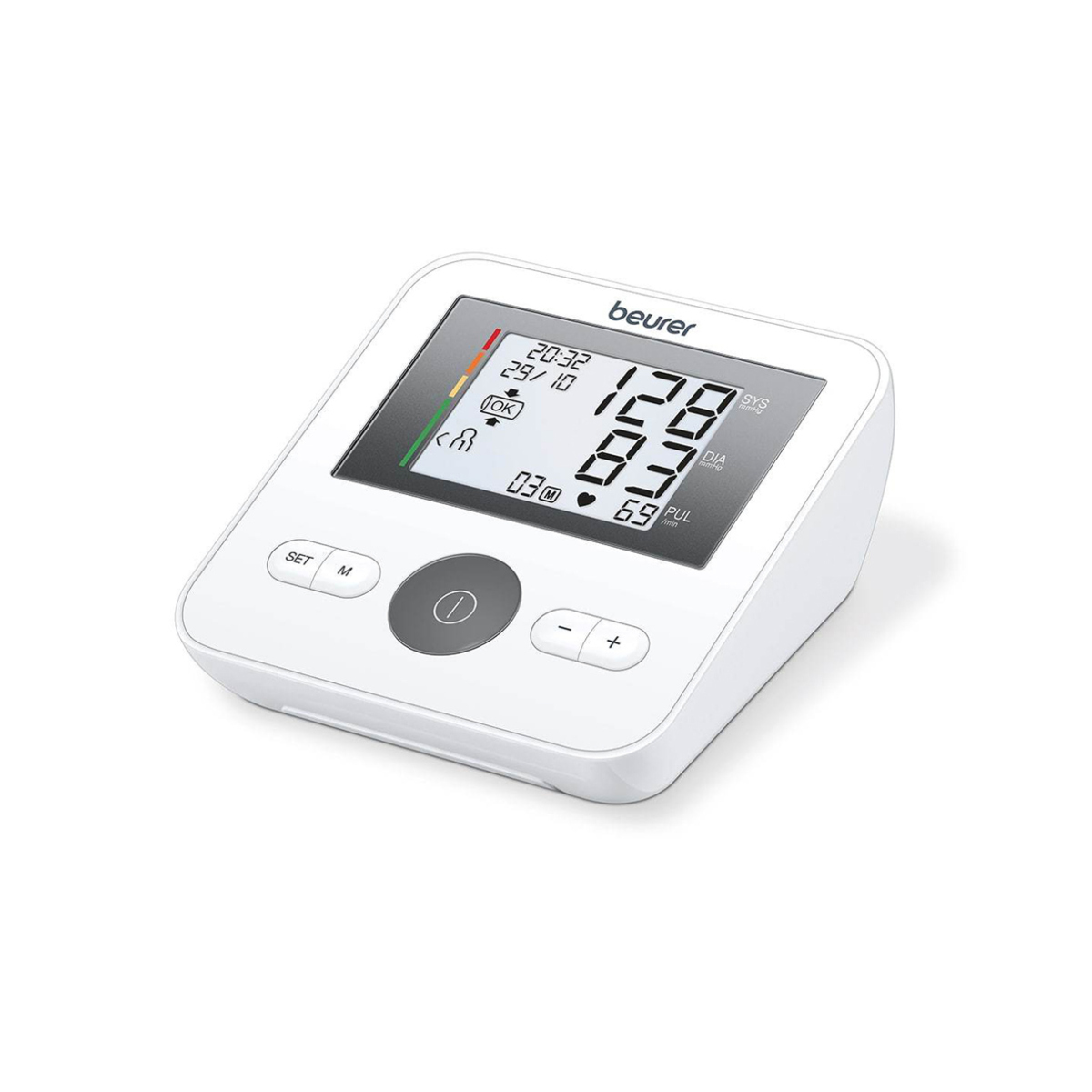 Beurer BM27 Baumanómetro de brazo, detección de arrtimias, color blanco