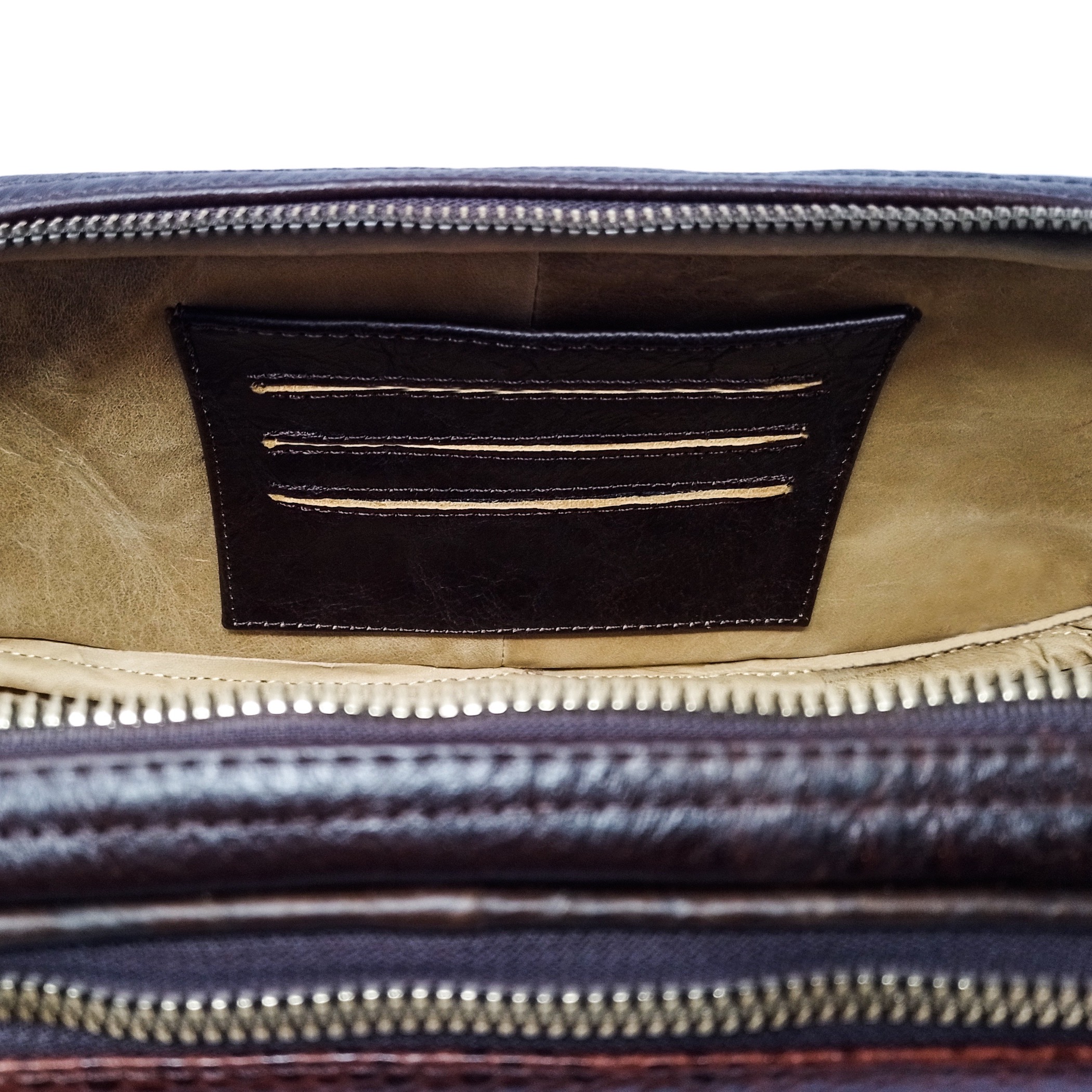 Neceser Dasalo En Piel Vacuno Grabado Con Tarjetero Para Caballero