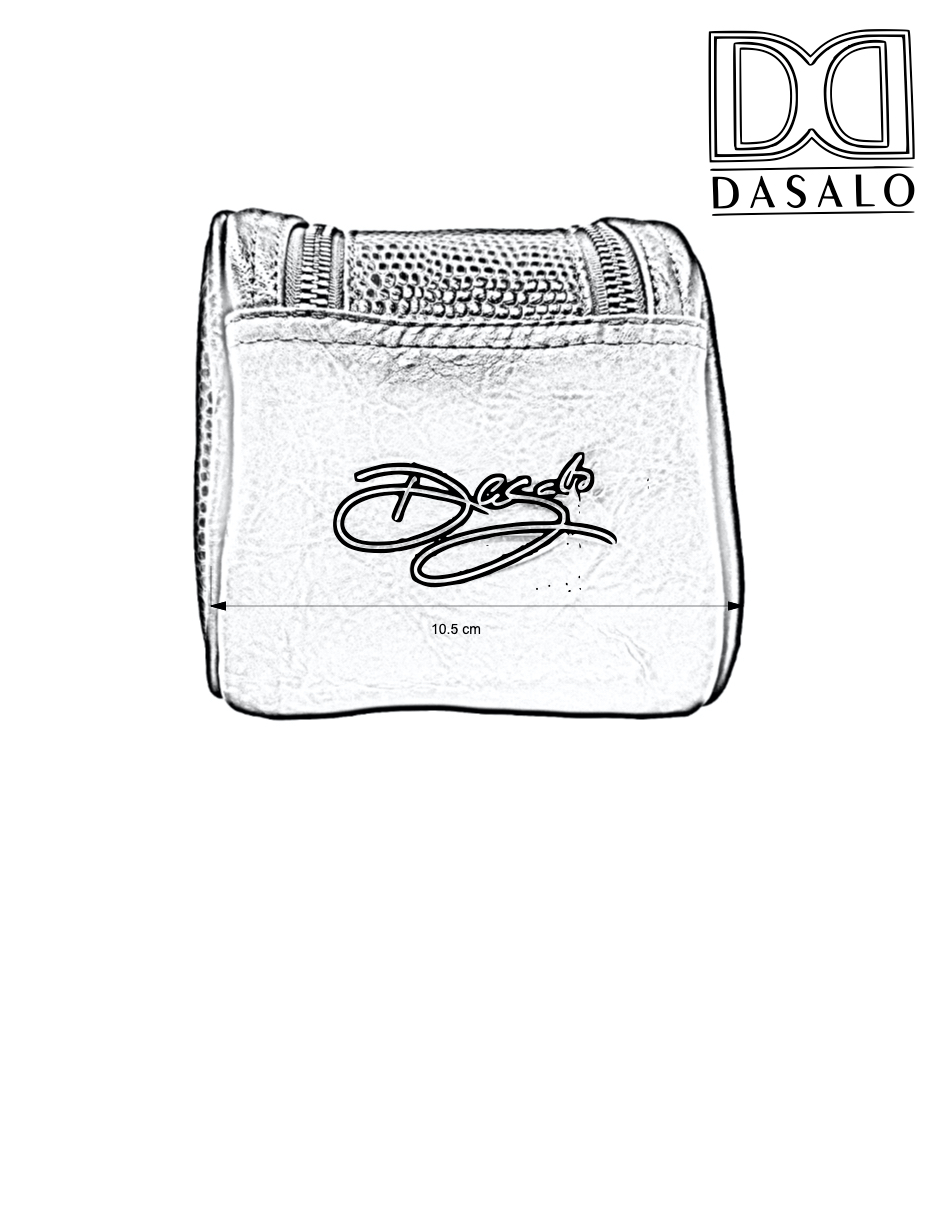 Neceser Dasalo En Piel Vacuno Grabado Con Tarjetero Para Caballero