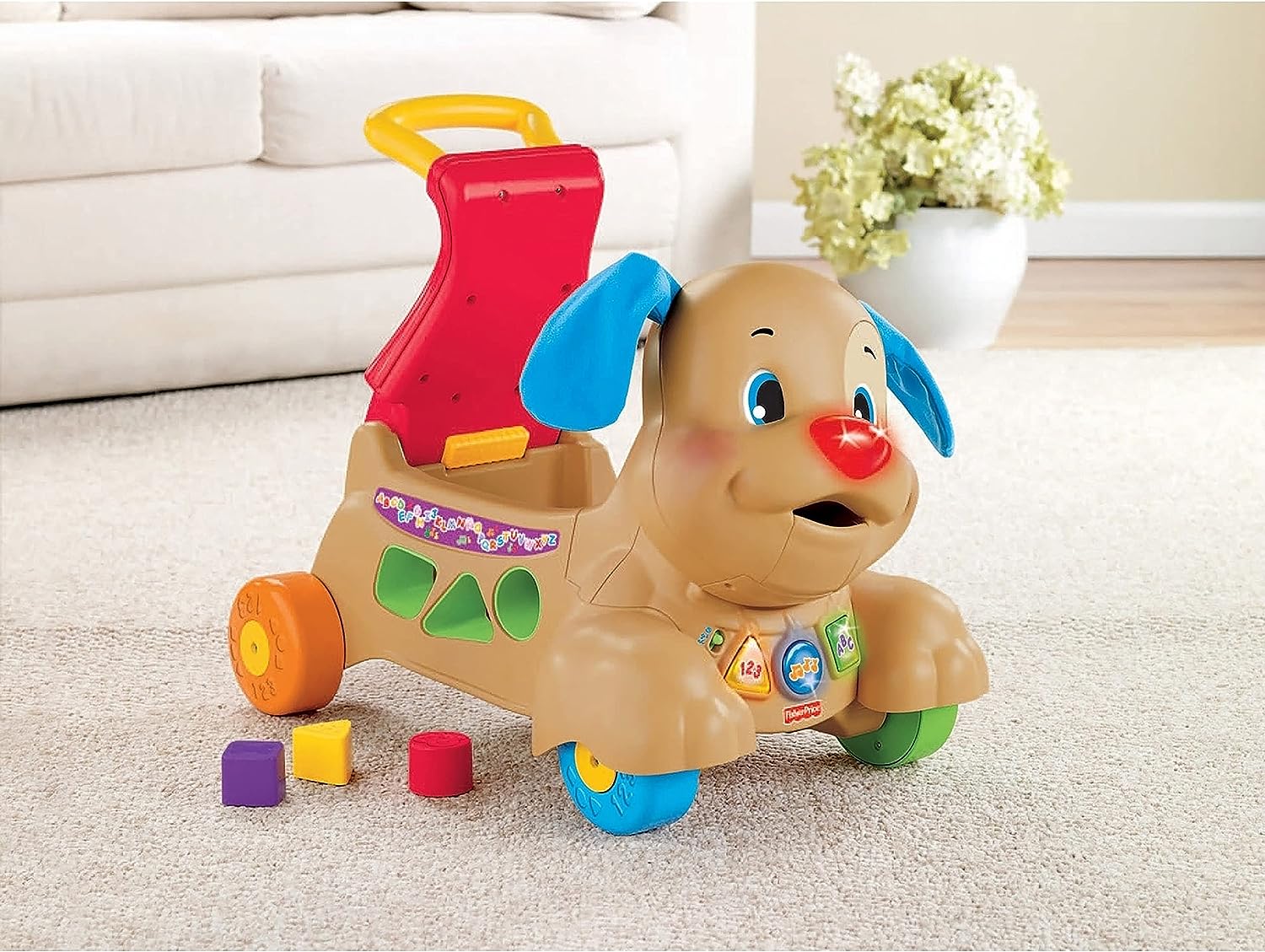 Fisher-Price Ríe y Aprende Andadera para Bebés Perrito Camina Conmigo