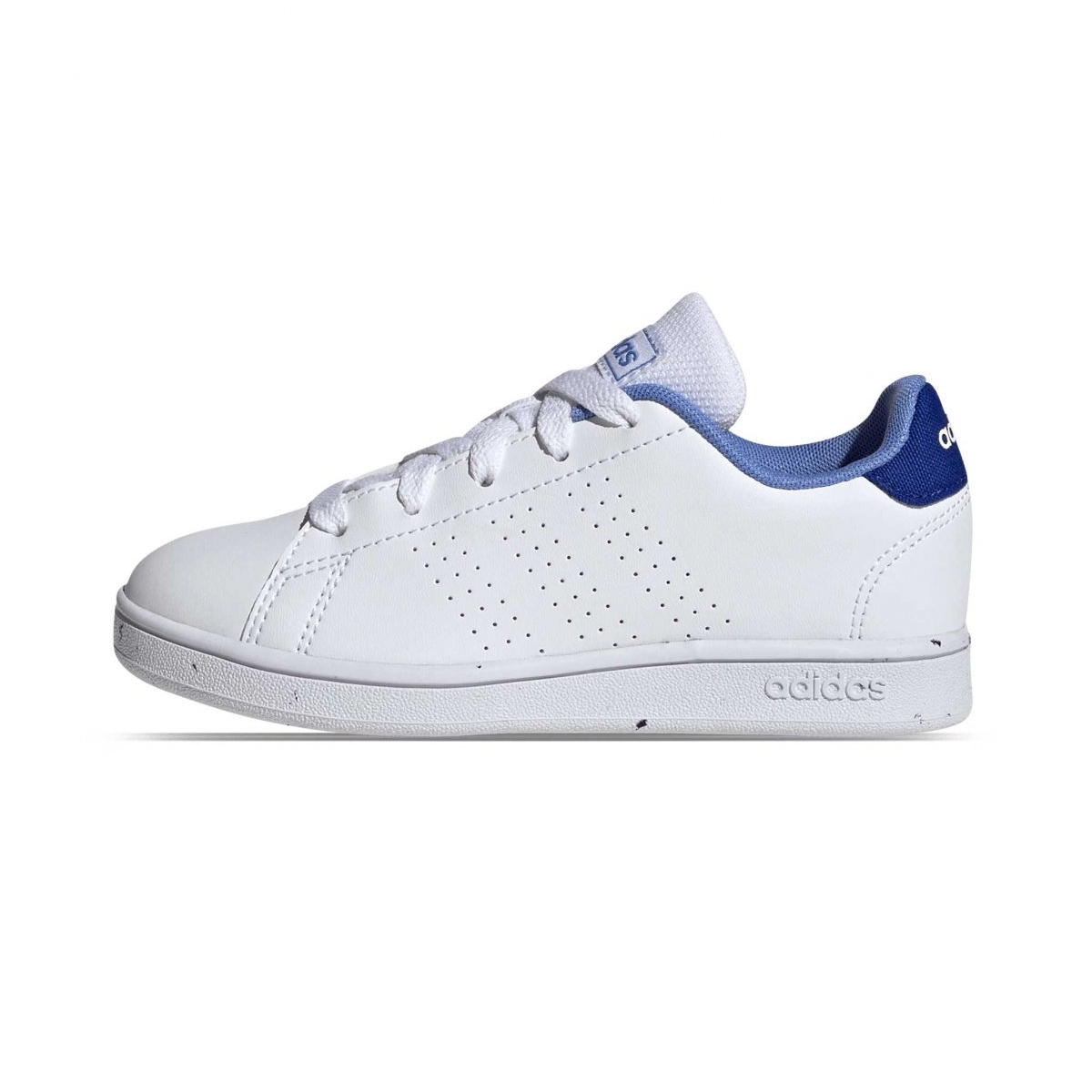 Tenis Casual Adidas Advantage K Blanco/Azul Unisex H03160