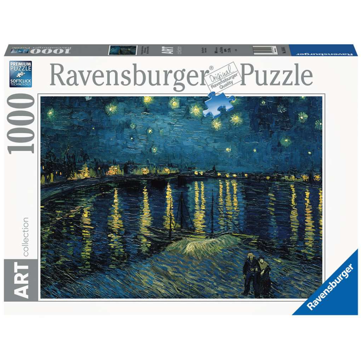 Rompecabezas Ravensburger Art Collection Vincent Van Gogh: Noche Estrellada 15614 De 1000 Piezas