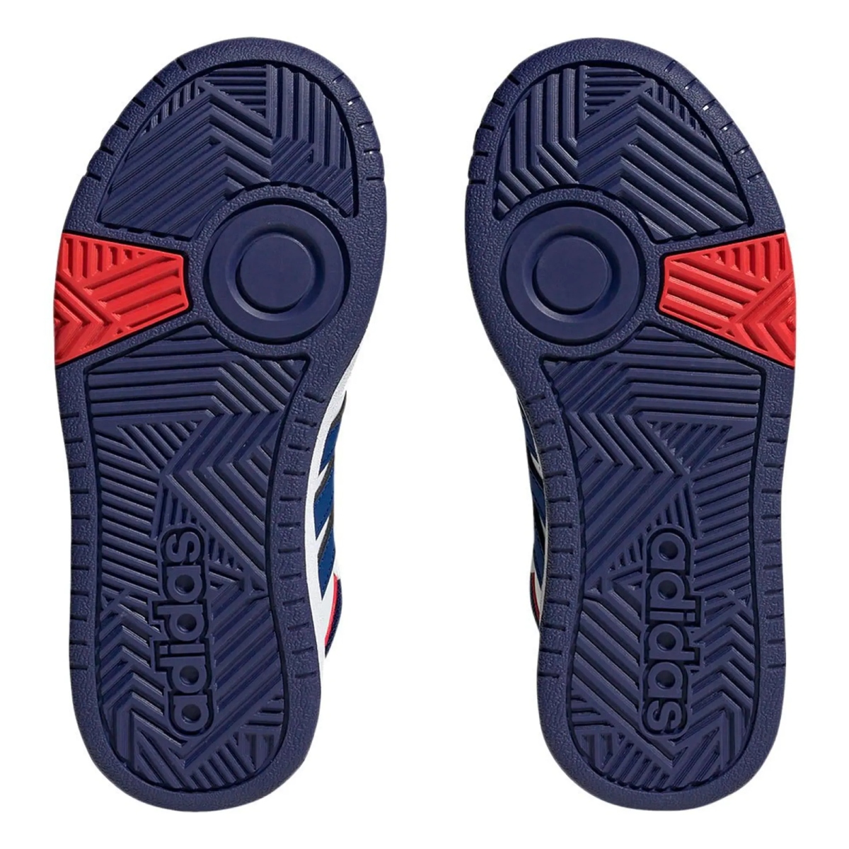 Tenis Casual Adidas Hoops Mid 3.0 K Blanco/Azul de Hombre GZ9647