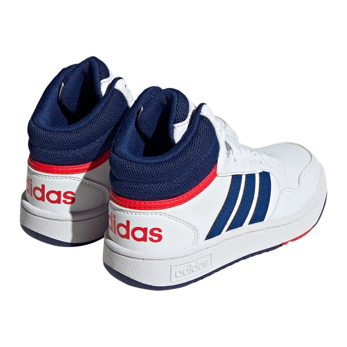 Tenis Casual Adidas Hoops Mid 3.0 K Blanco/Azul de Hombre GZ9647
