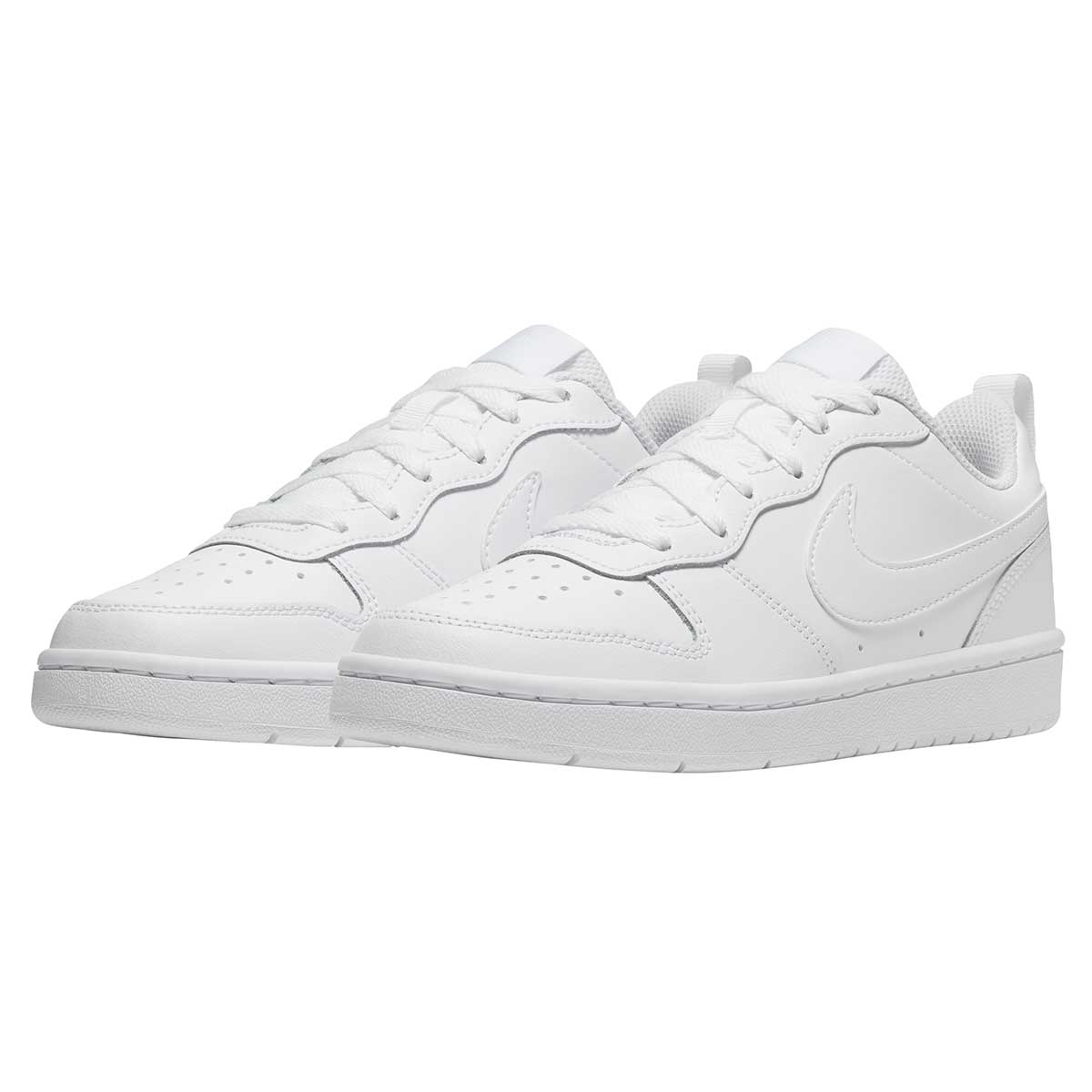 Tenis Nike Court Borough Low 2 GS Escolar Blanco
