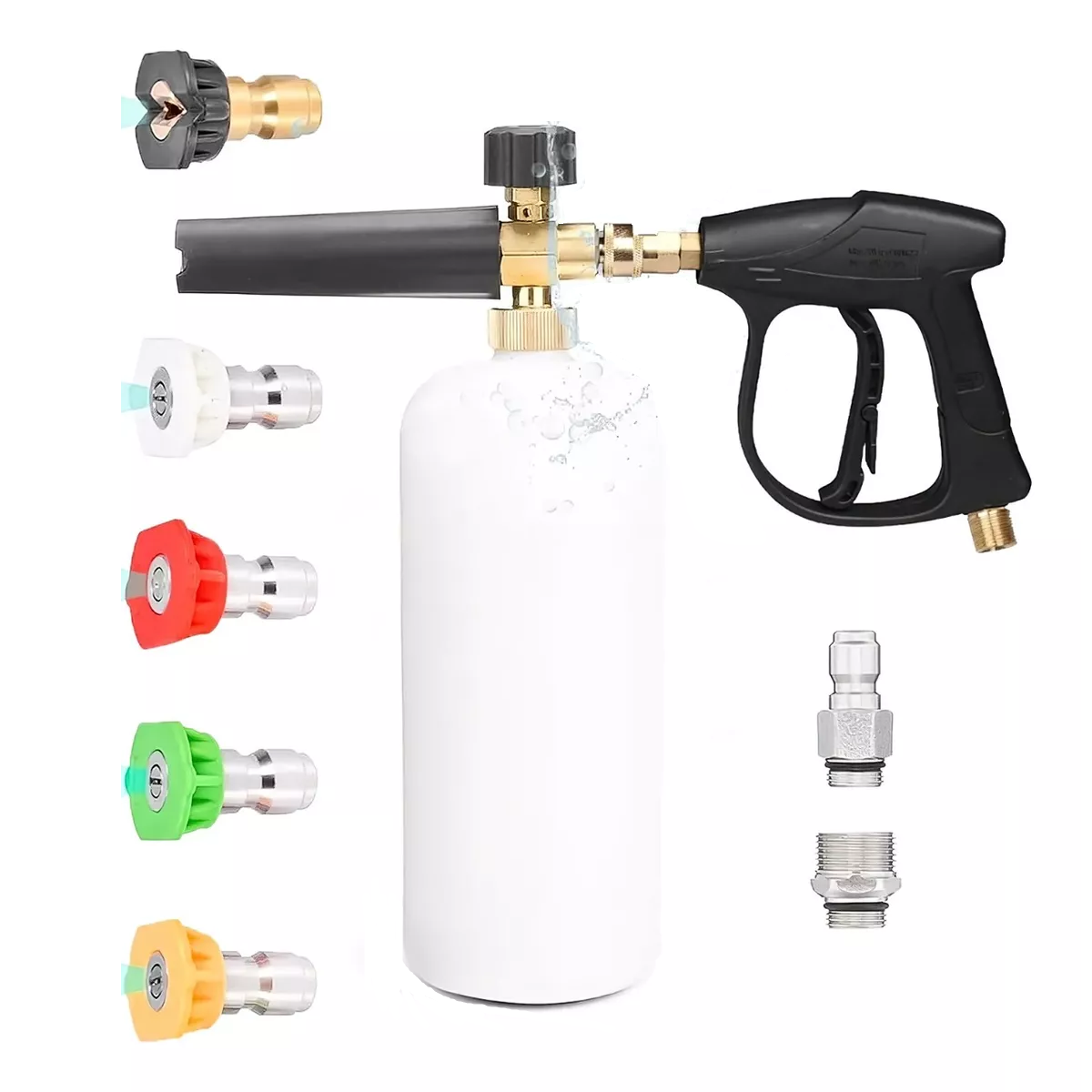 Kit De Pistola Espumadora Para Hidrolavadora Con Boquillas