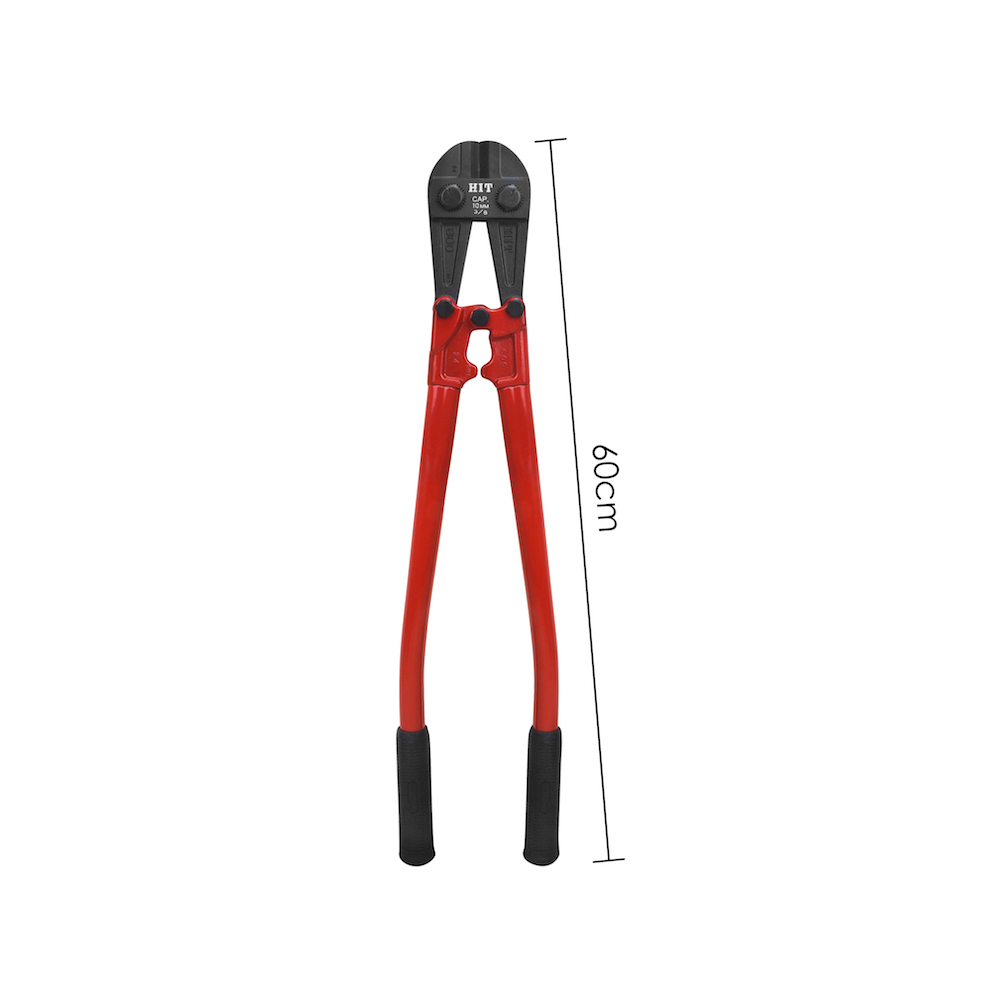Karlen Cortapernos STD HIT  Para Uso General Hoja de Acerto Mango de Goma Ideal Para Cortar Varillas De Construcción Y Pernos De Acero Suave Color Rojo Longitud total 24 Pulgadas (60cm)  Capacidad de corte 10 mm