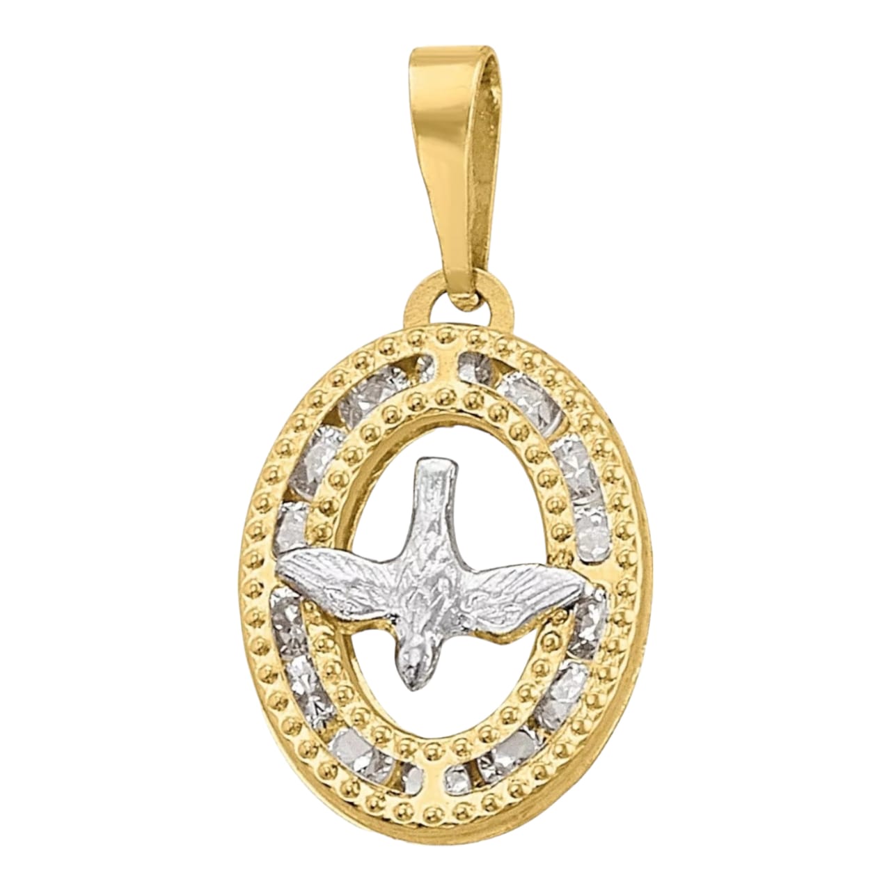 Kit Cadena + Medalla Comunión Zirconias Oro 10k + Obsequio