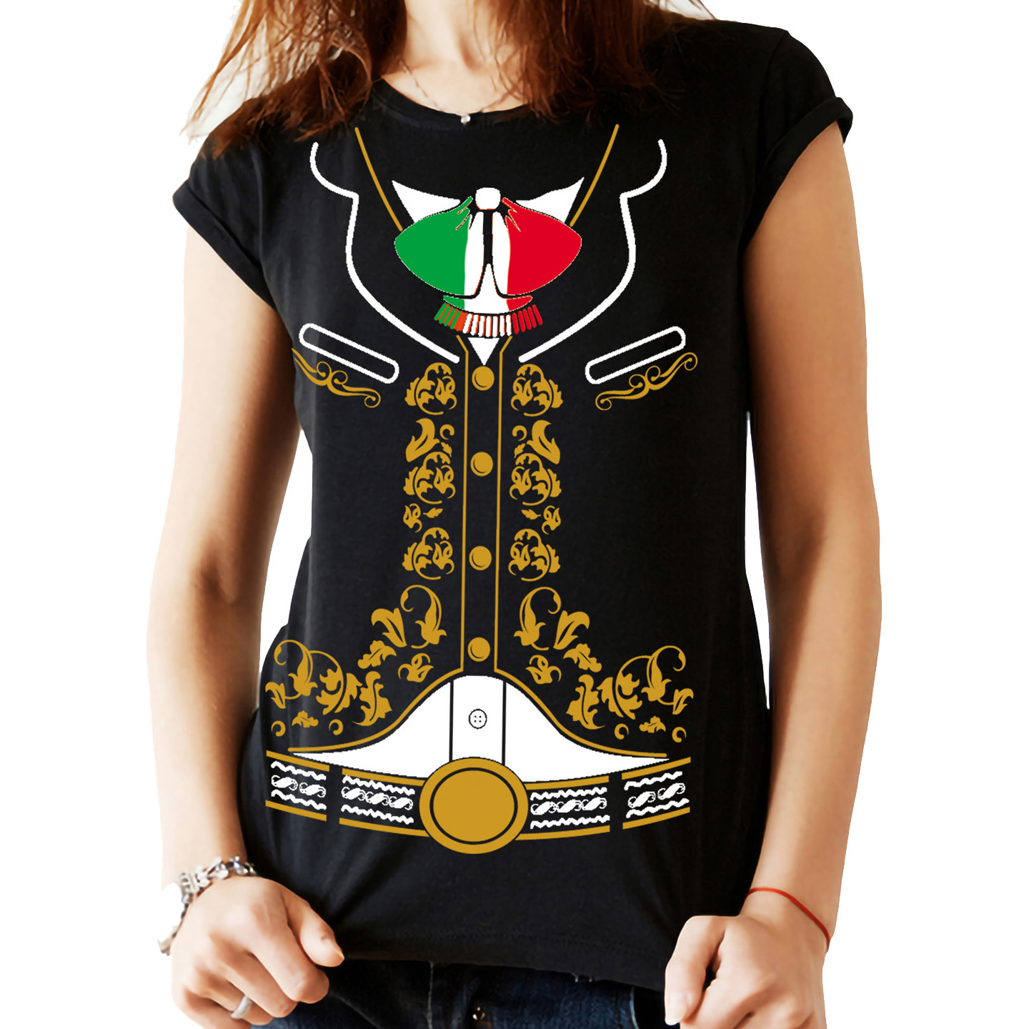 Playera Mariachi Charro Independencia 16 de septiembre Caballero Dama y Niño