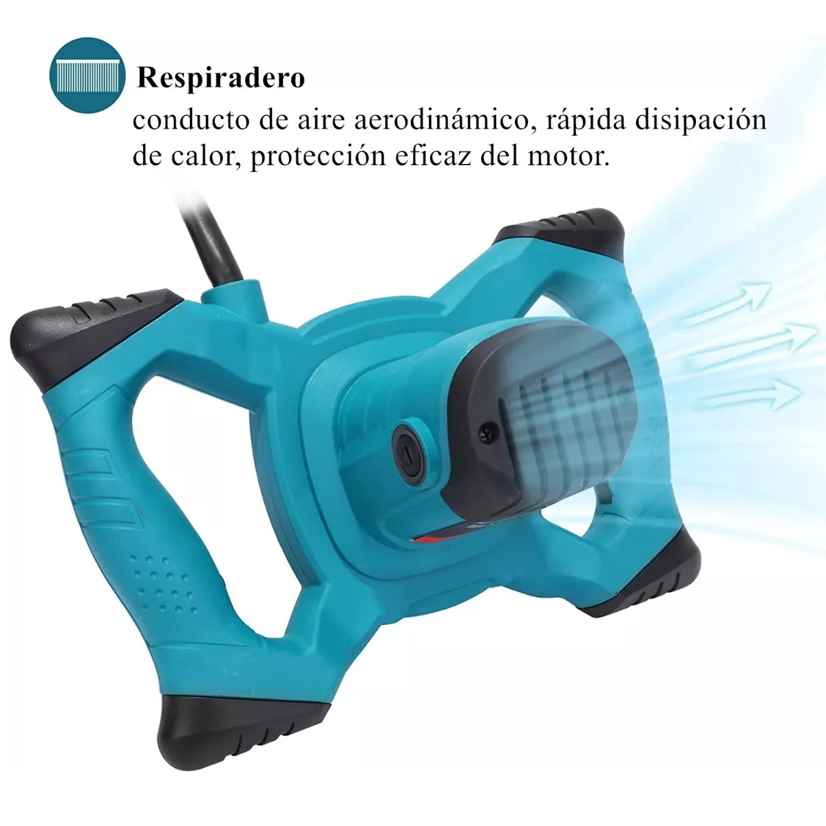 Mezcladora Eléctrica De Cemento Pintura 6 Velocidades 2100w