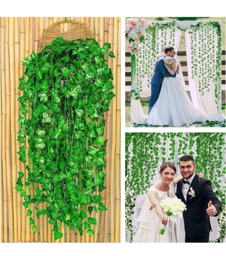 Planta helecho artificial decorativa colgante 