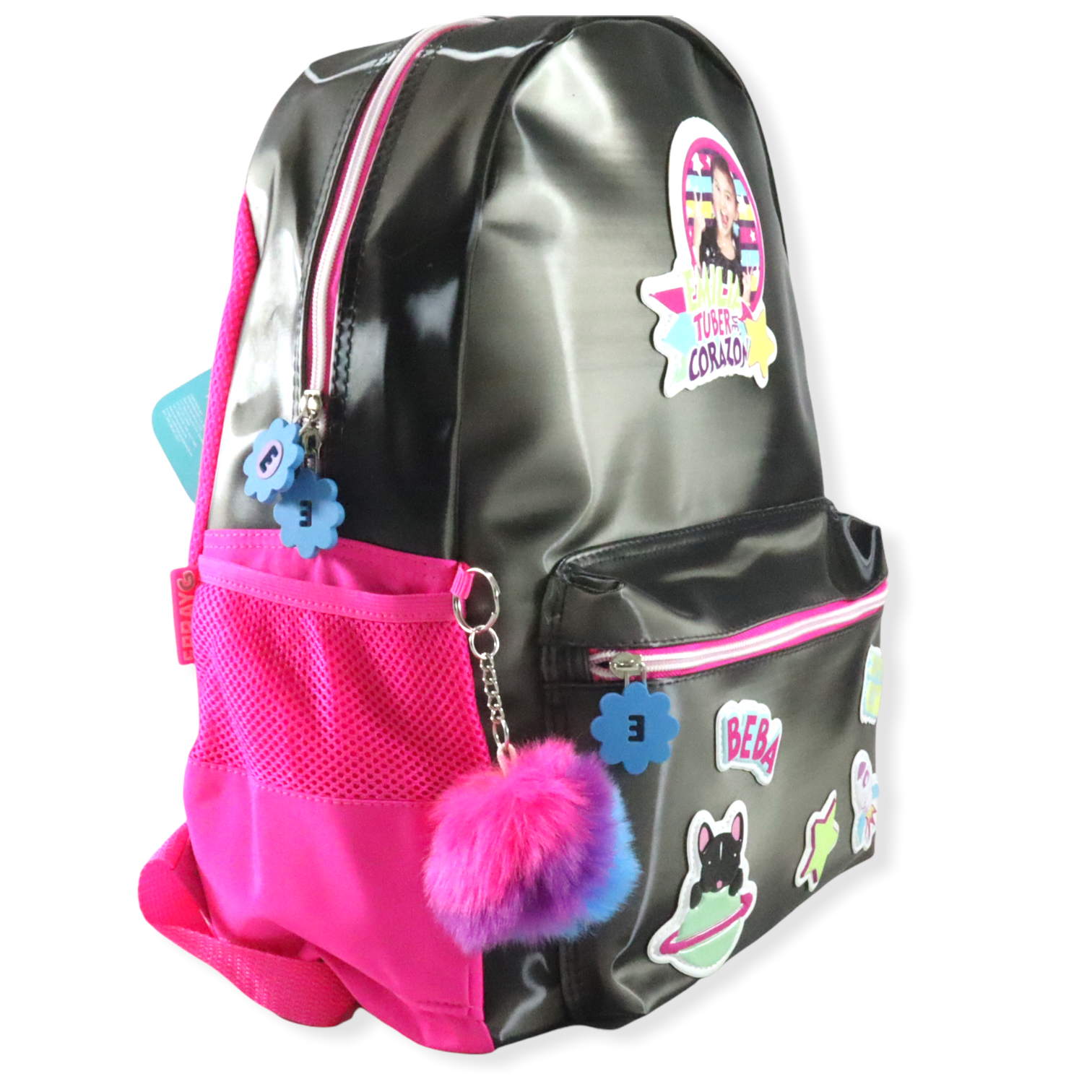 Mochila escolar niña primaria Tv Ana Emilia Tuber Patch
