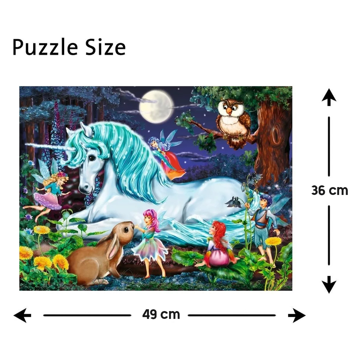 Rompecabezas Unicornio En El Bosque Encantado Ravensburger