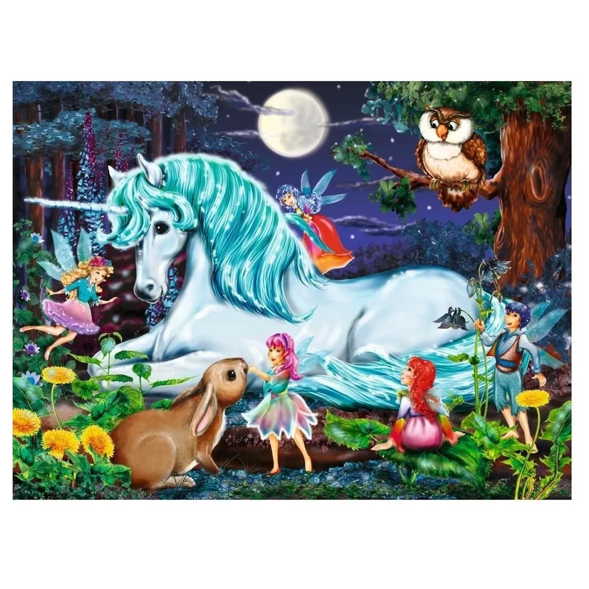 Rompecabezas Unicornio En El Bosque Encantado Ravensburger
