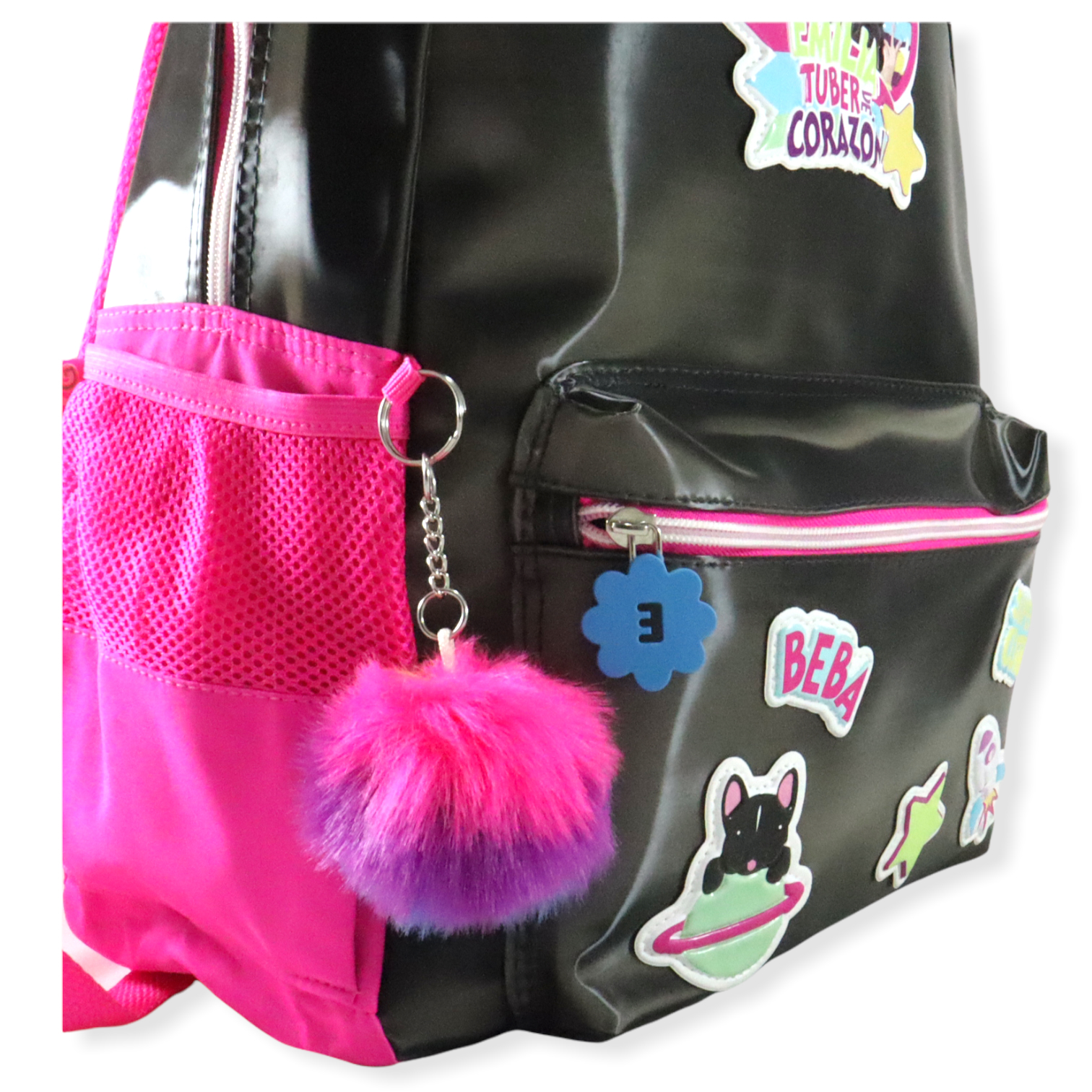 Mochila escolar niña primaria Tv Ana Emilia Tuber Patch