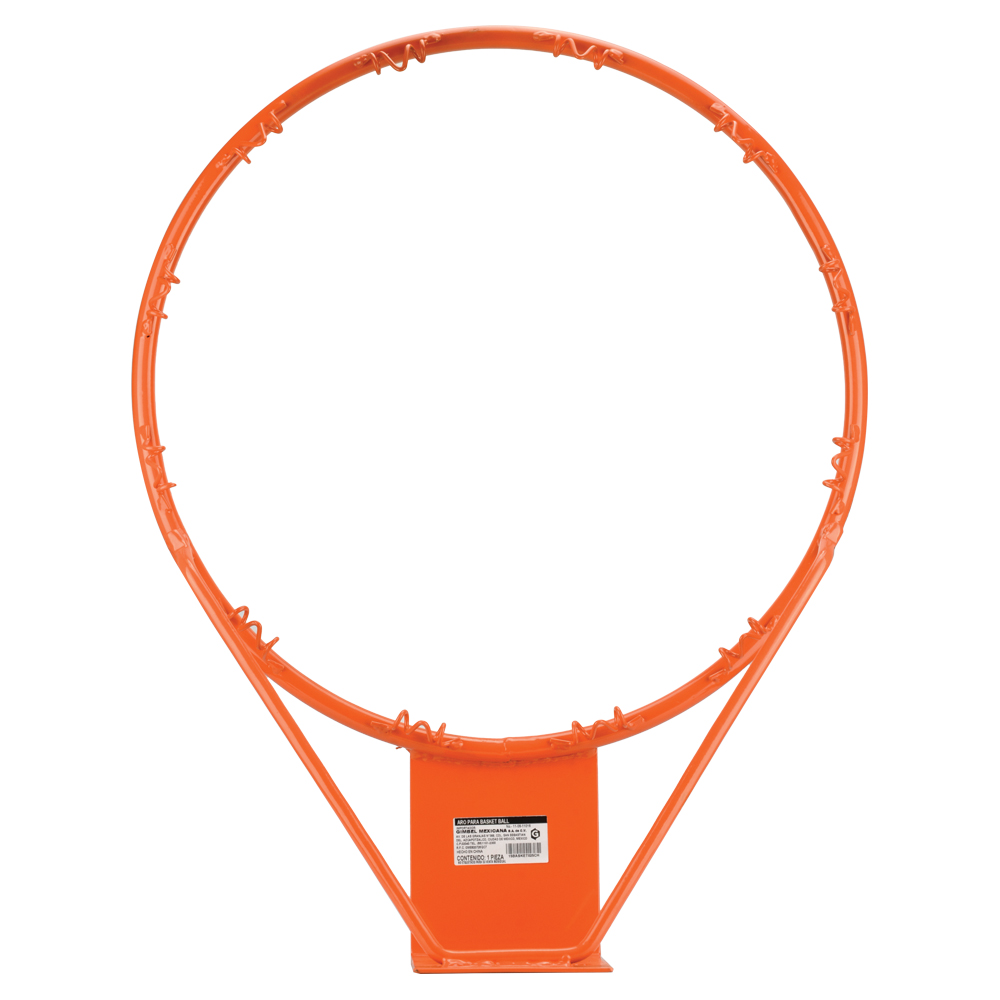 Canasta Aro para Basquetbol Diámetro de 45 cm Aro metálico diseñado para ser Instalado en una Tabla o Pared Diámetro del Aro 45 cm Placa para Fijarse En Cualquier Tablero