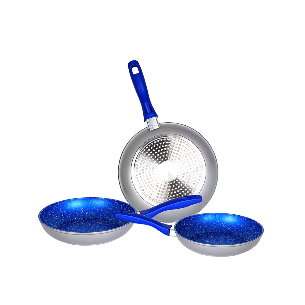 JUEGO DE 3 SARTENES DE ZAFIRO 20, 24, 28 CMS FLAVOR PAN