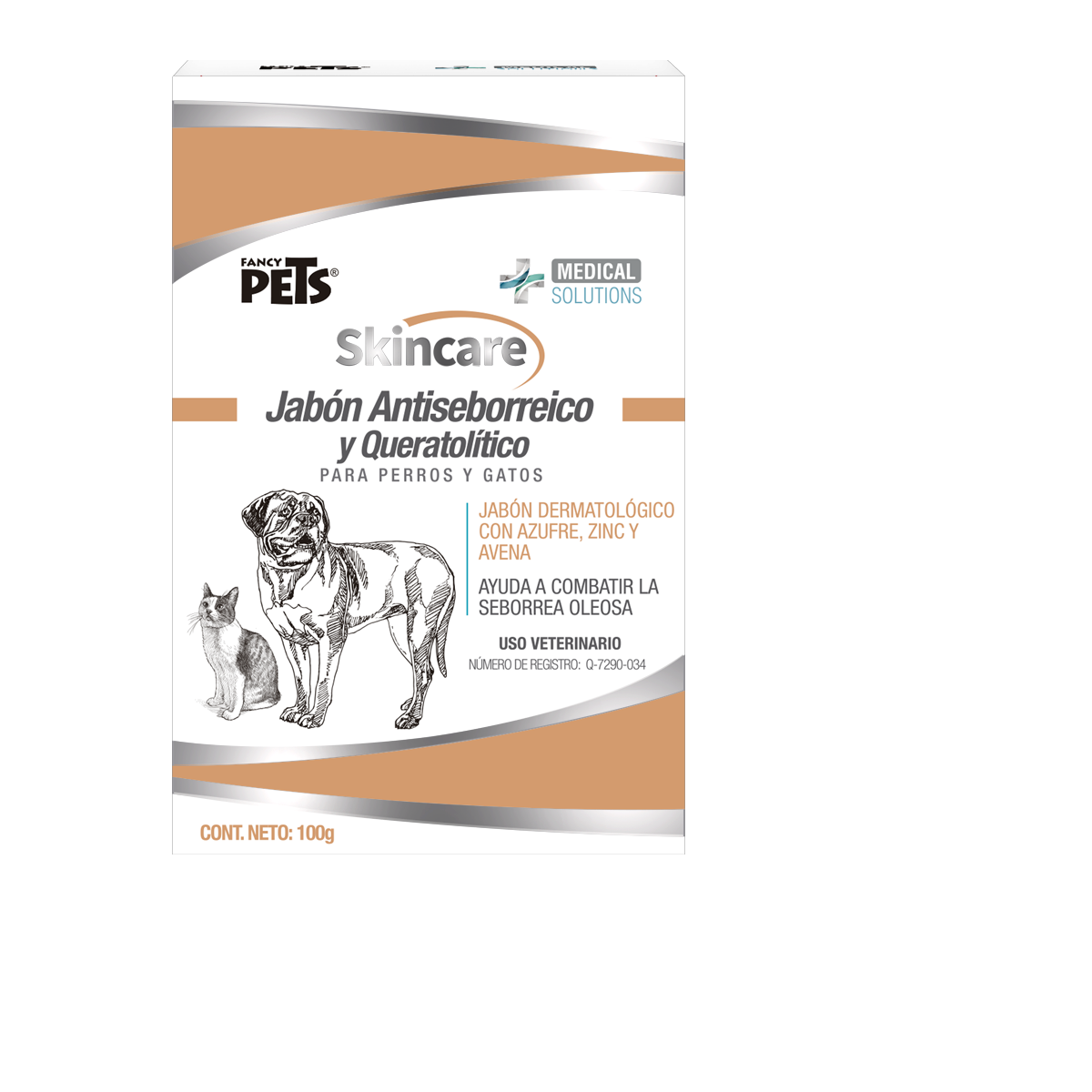 Fancy Pets Jabon Antiseborreico y queratolitico 100g