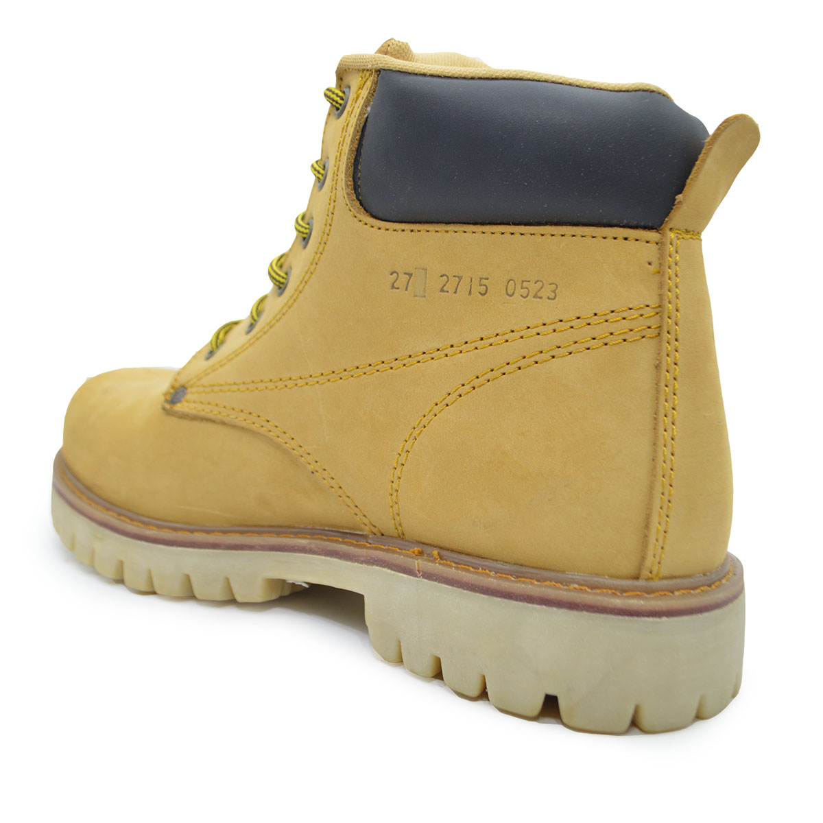 Botas de Trabajo para Hombre Piel Uso Rudo Construccion Sin Casco PMA136 Miel