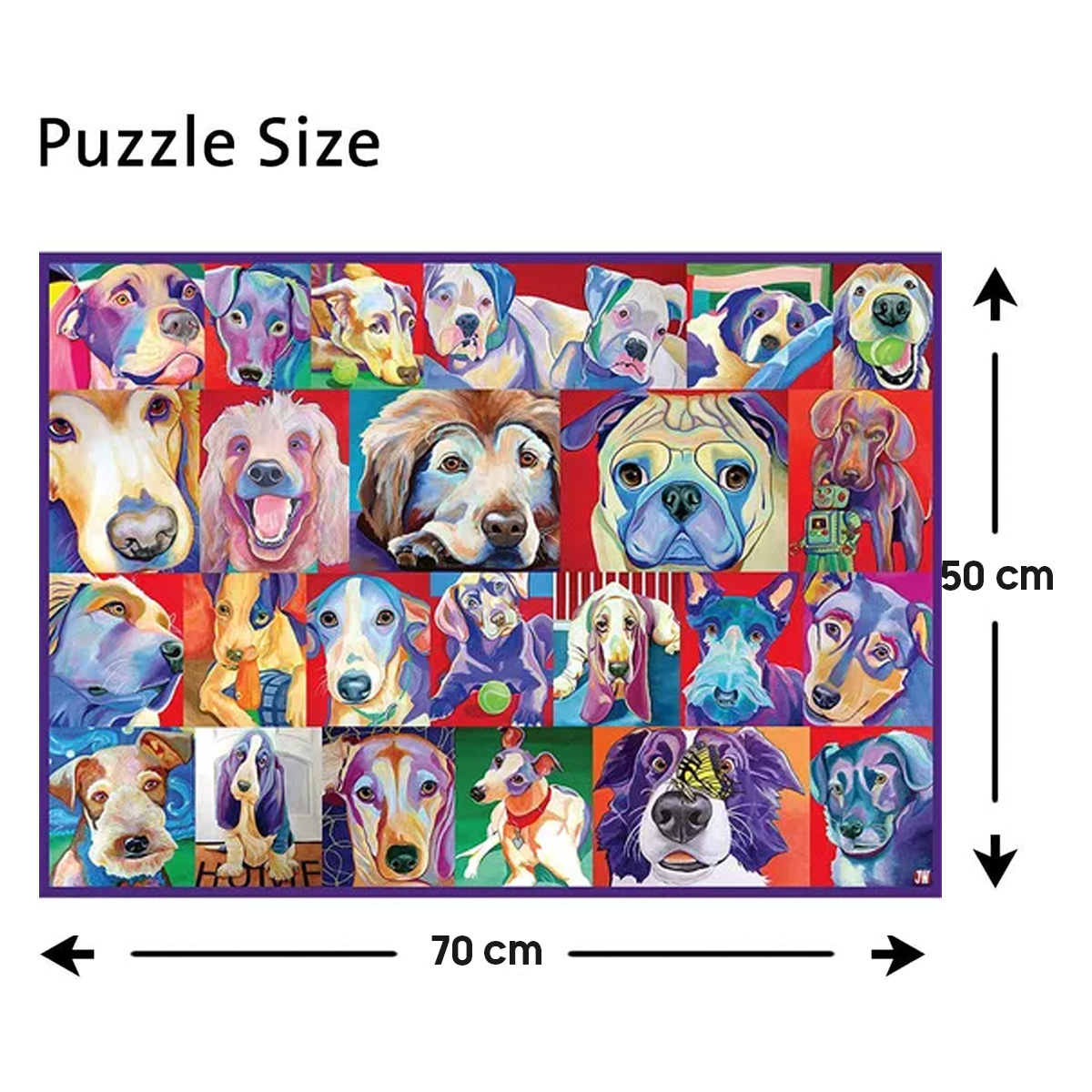 Rompecabezas Diseño Perritos 500 Pzas Ravensburger Log-on