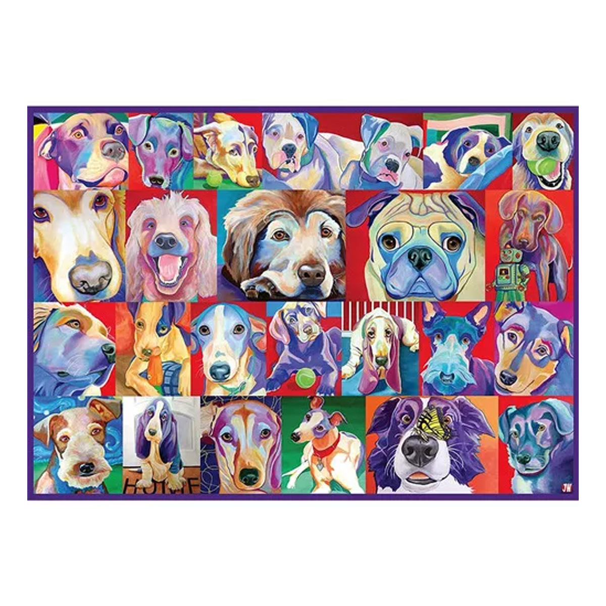Rompecabezas Diseño Perritos 500 Pzas Ravensburger Log-on