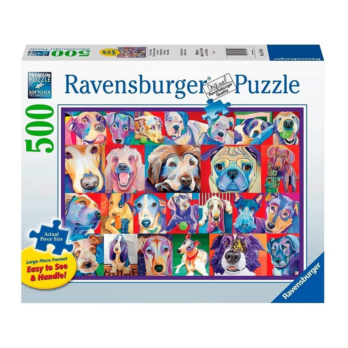 Rompecabezas Diseño Perritos 500 Pzas Ravensburger Log-on