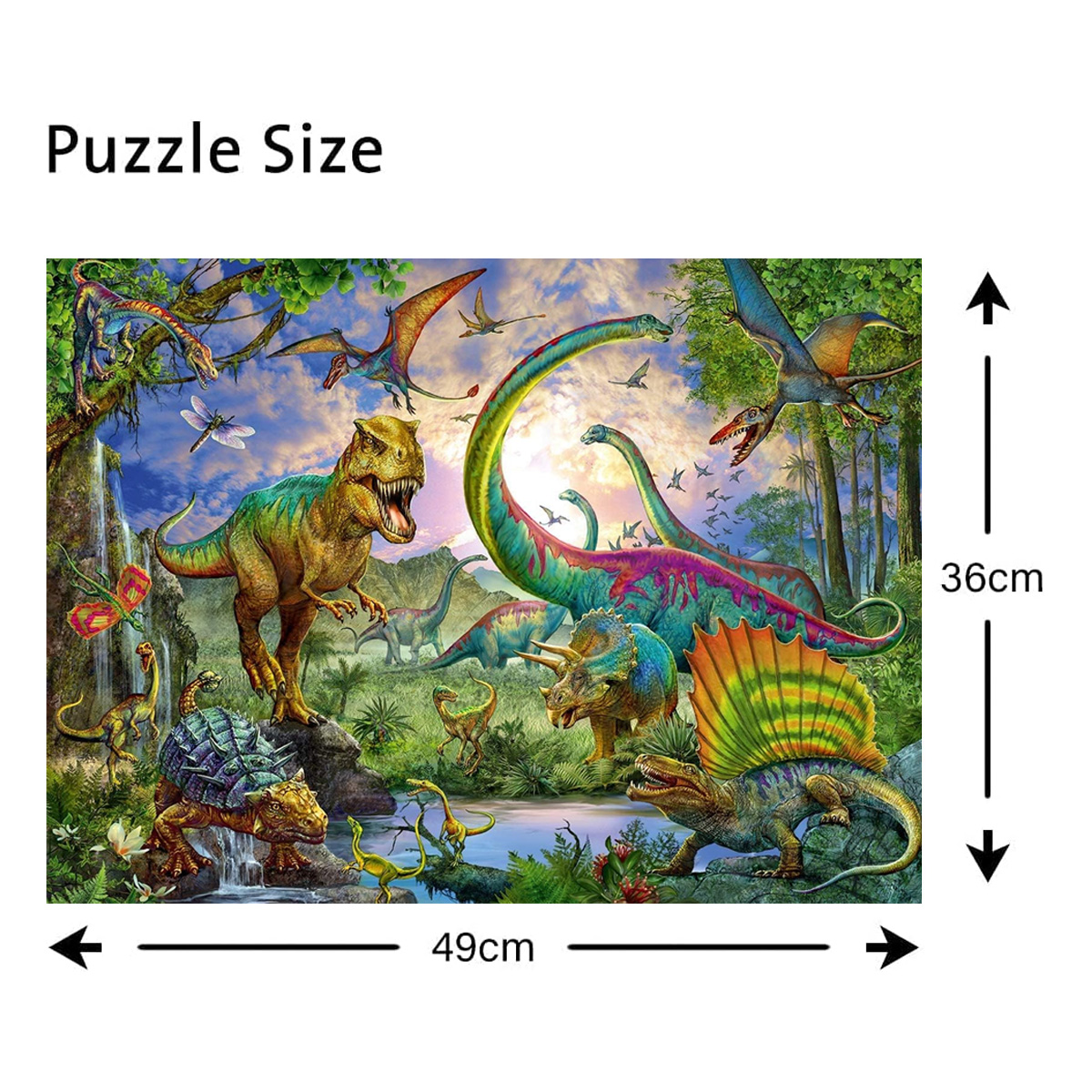 Rompecabezas Diseño Reino De Dinosaurios Ravensburger Log-on