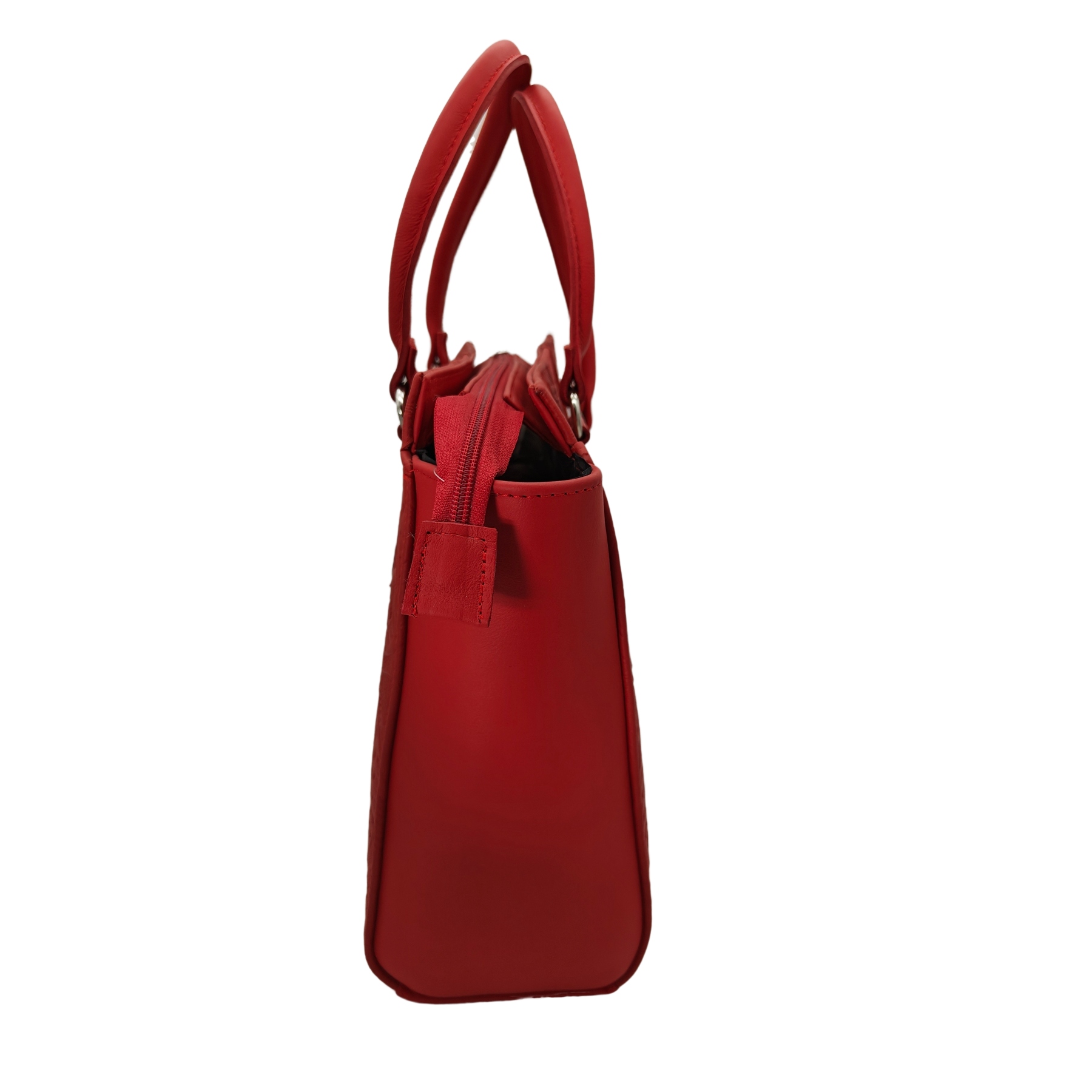 Bolso en Piel Vacuno Cincelada Fana Camila Rojo