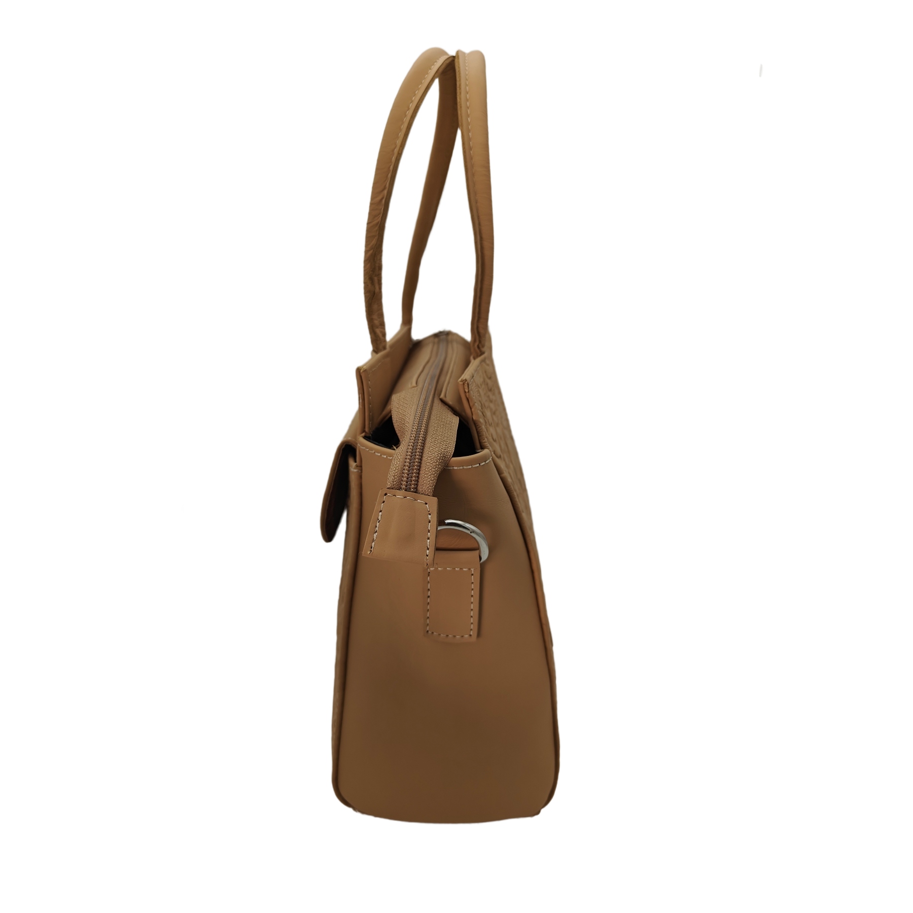 Bolso en Piel Vacuno Cincelada Fana Francis Camel