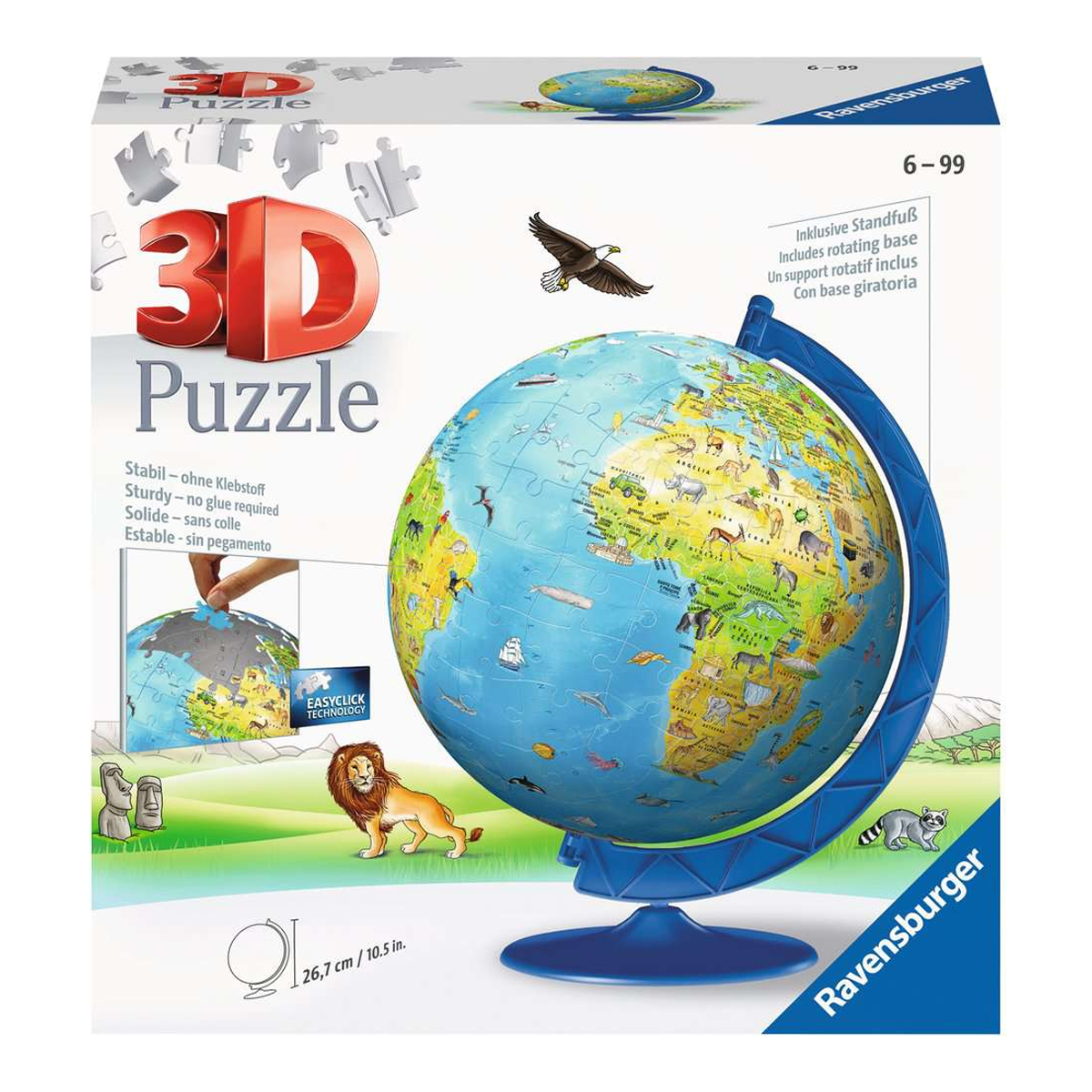 Rompecabezas 3d Mapa Del Mundo Ravensburger Log-on