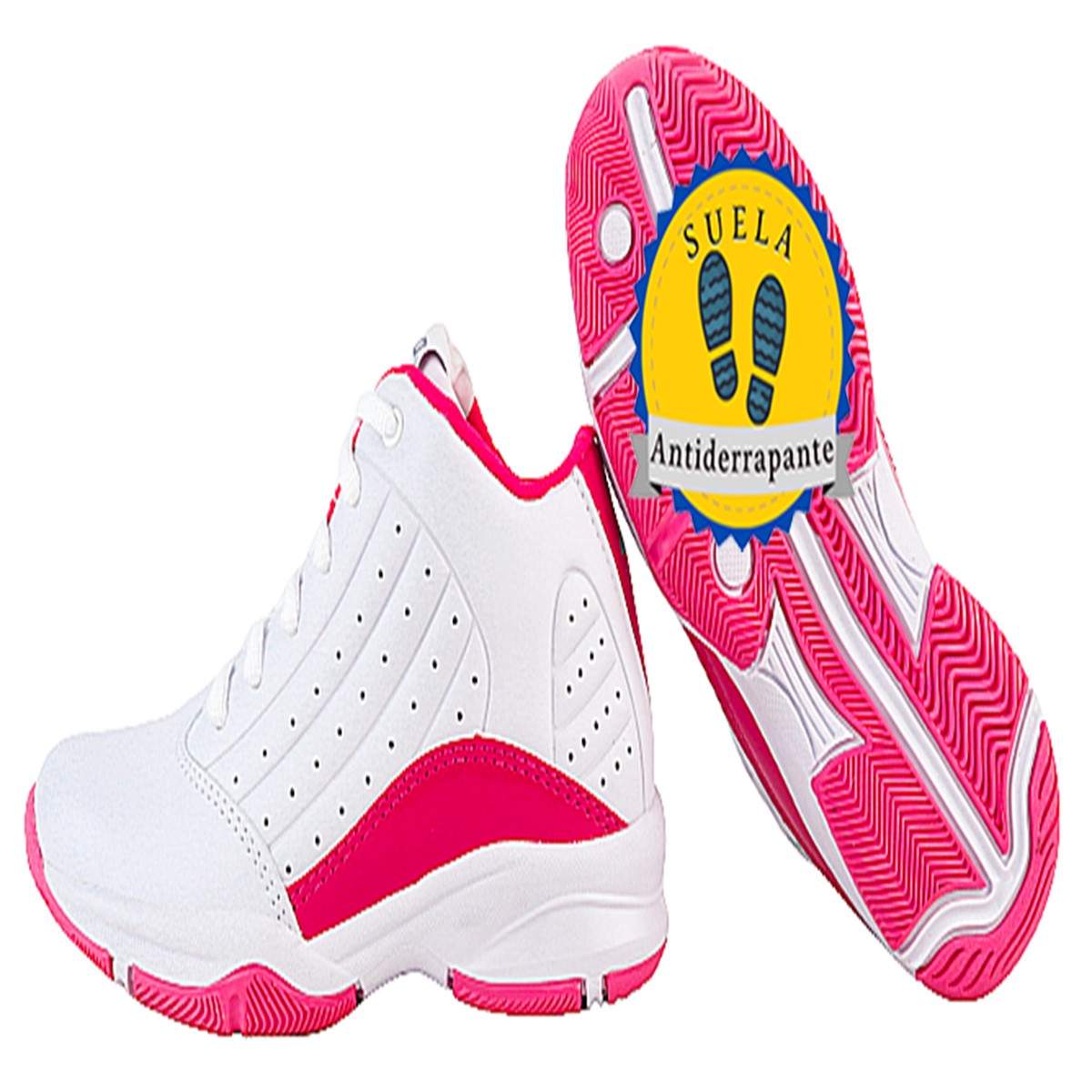 Tenis Bota Escolar Niña Arco Ortopedico Baloncesto 587-BF (12.0 - 21.5).