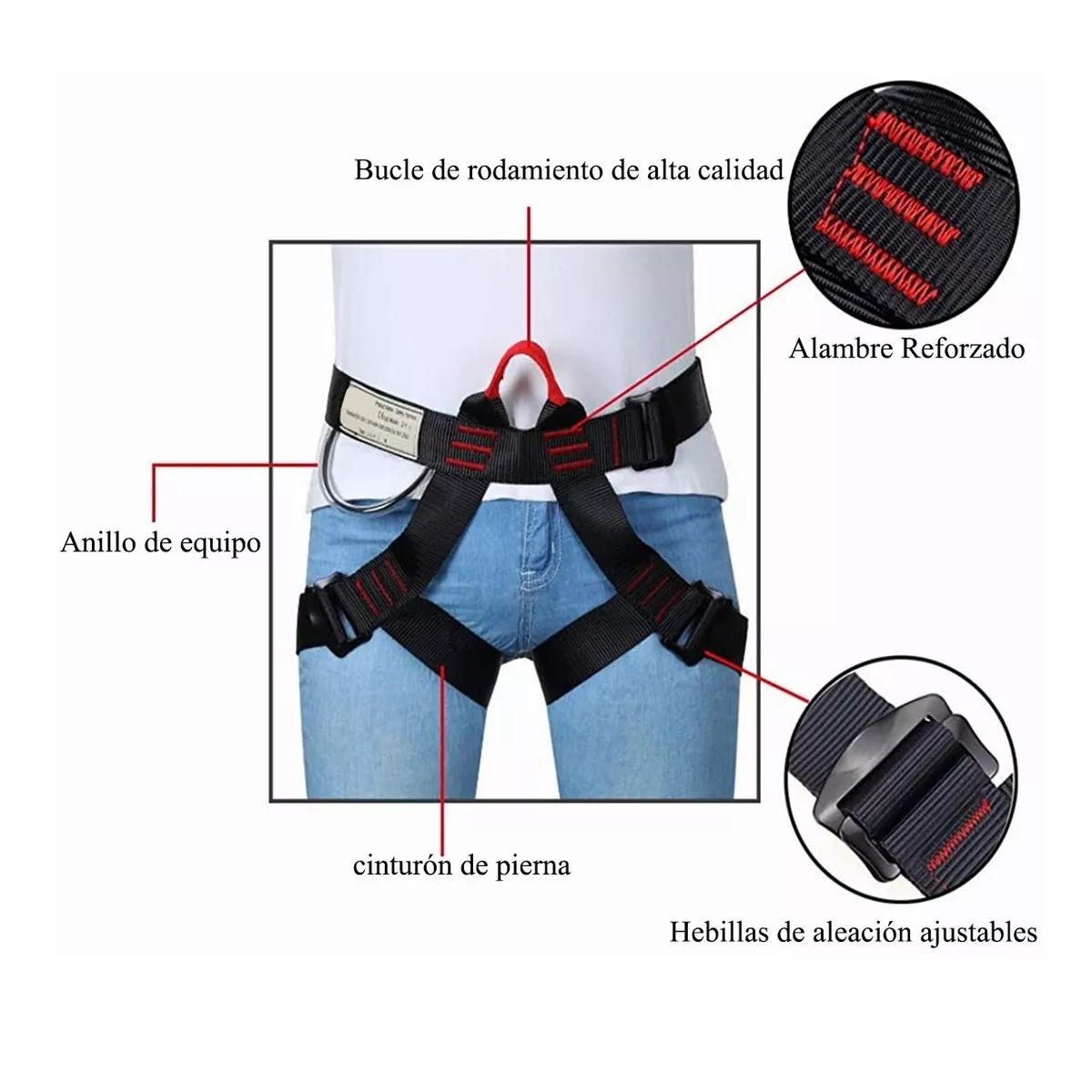 Cinturón De Alpinismo,arnés De Seguridad Para Entrenamiento