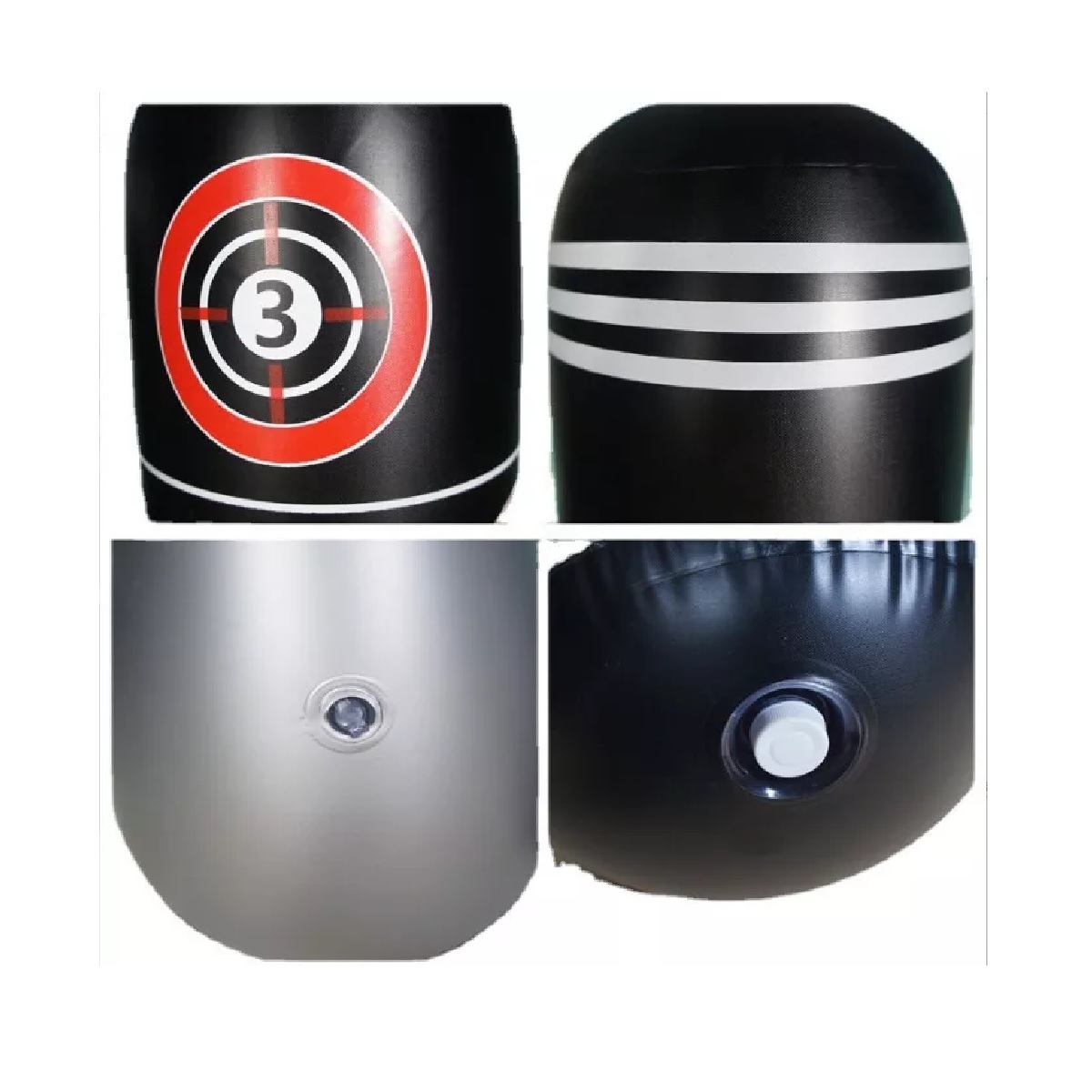 Set Bolsa Inflable De Boxeo, Artes Marciales C/guantes, Inflador