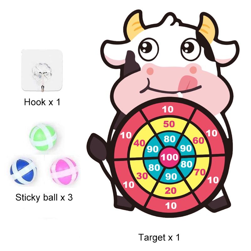 Tiro al blanco infantil con pelotas Autoaderibles