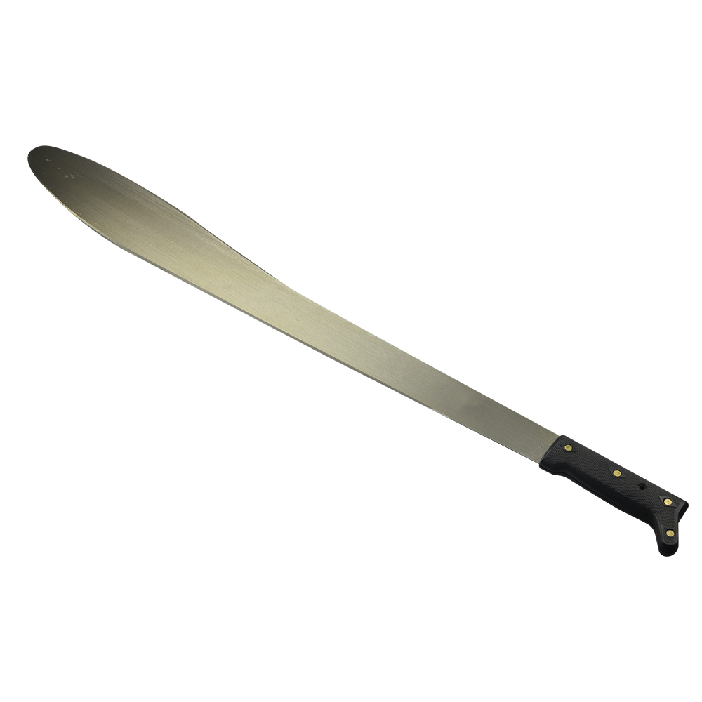 Machete Caguayano Hoja De Acero 27 Pulgadas Hoja De Acero Tipo Recto Con Remaches Metálicos Y Mangos De Plástico Para Una Mayor Estabilidad Y Control Gimex Color Negro