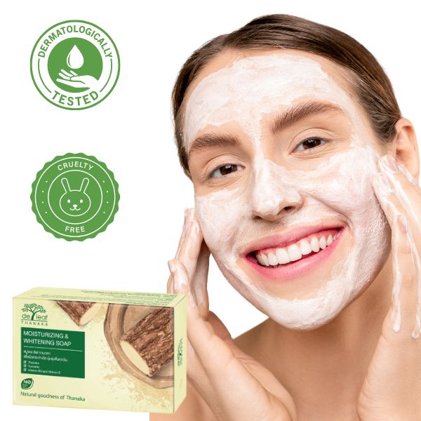 Jabón Thanaka Natural 100g. Blanquea y quita manchas. Controla Acne