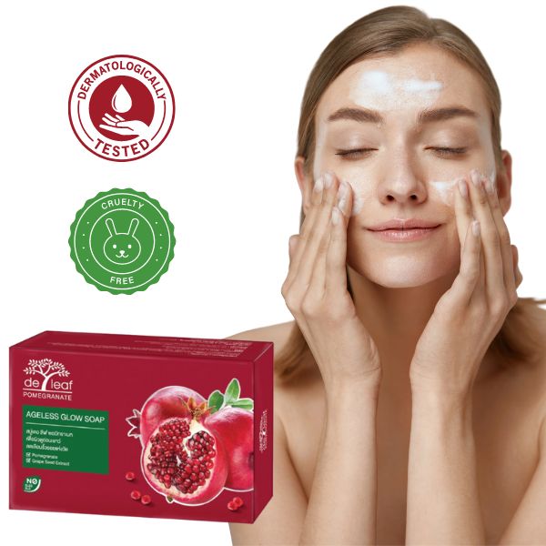 Jabón de Granada Natural 100 g. Cierra poros y Blanquea tu piel. Glicerina. Antioxidante.